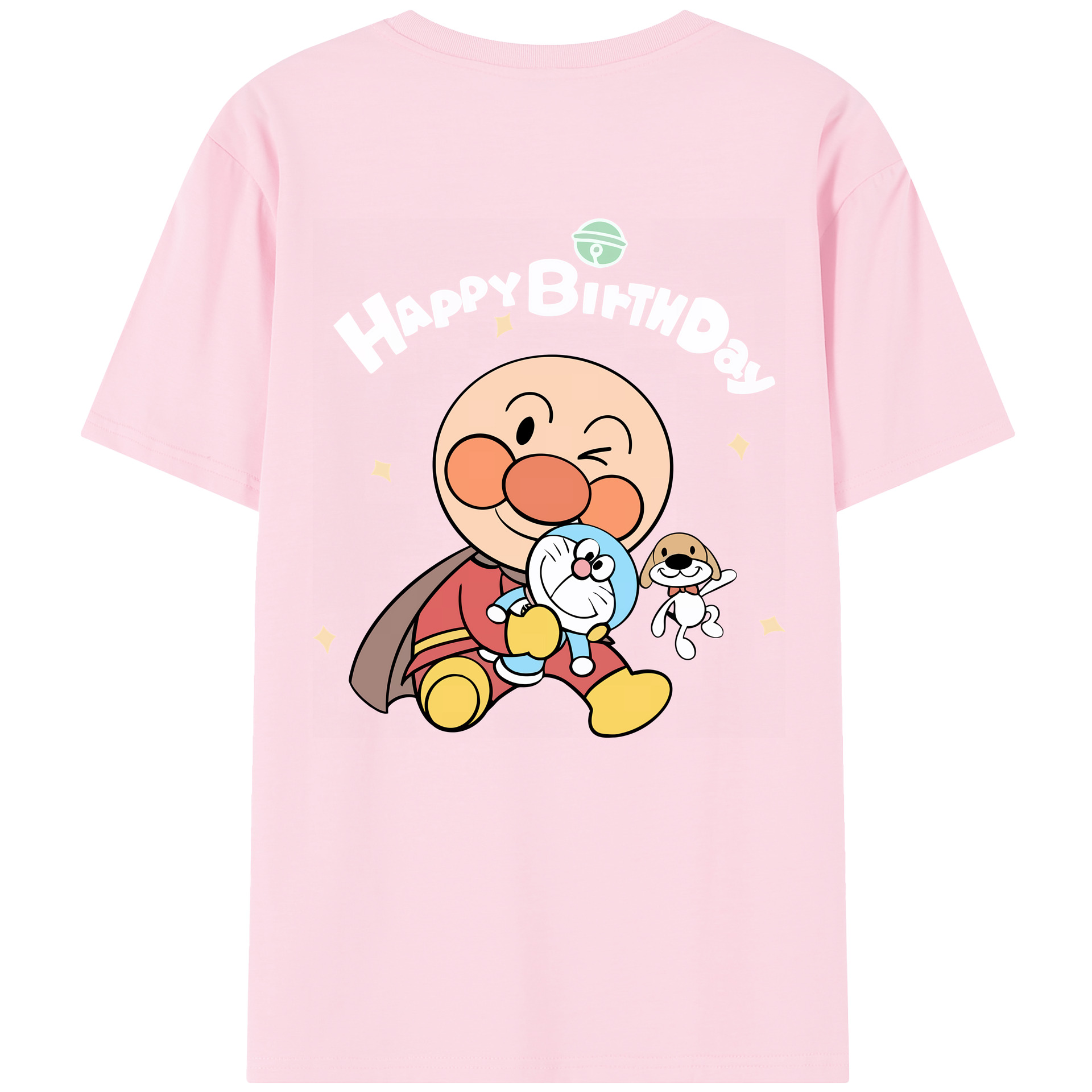 （画像用） アンパンマン Anpanman 綿100％半袖Tシャツ（背面プリント）