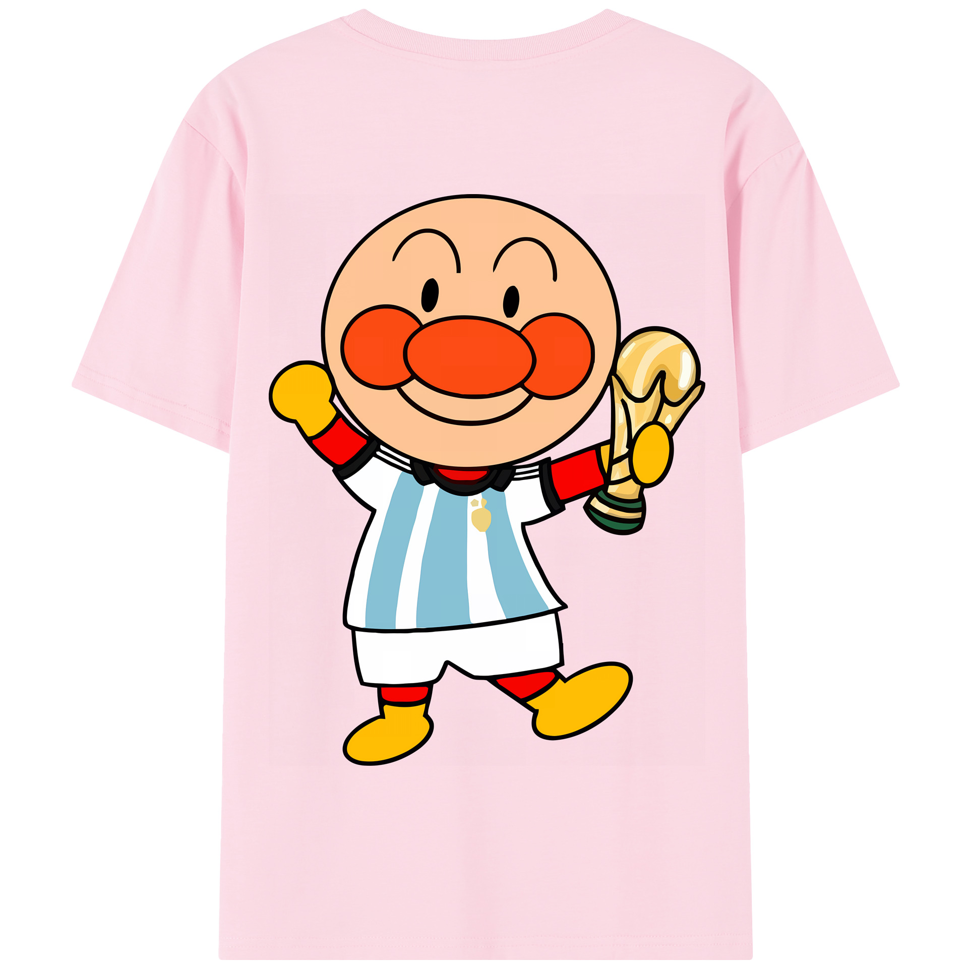 （画像用） アンパンマン Anpanman 綿100％半袖Tシャツ（背面プリント）