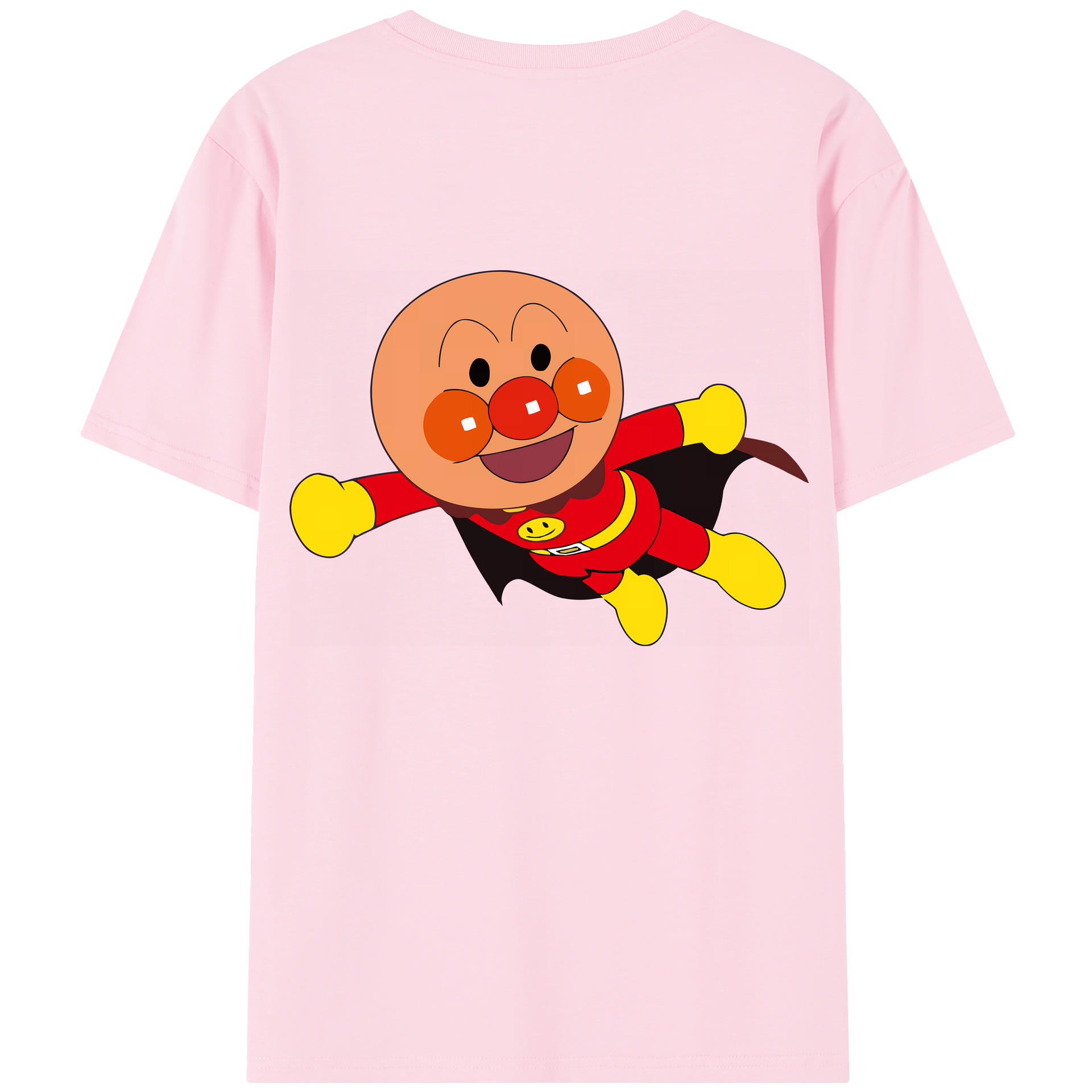 （画像用） アンパンマン Anpanman 綿100％半袖Tシャツ（背面プリント）