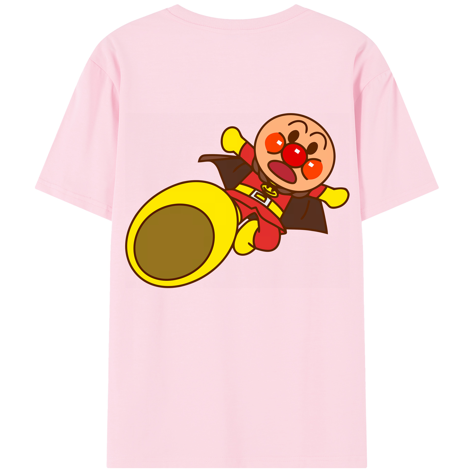 （画像用） アンパンマン Anpanman 綿100％半袖Tシャツ（背面プリント）