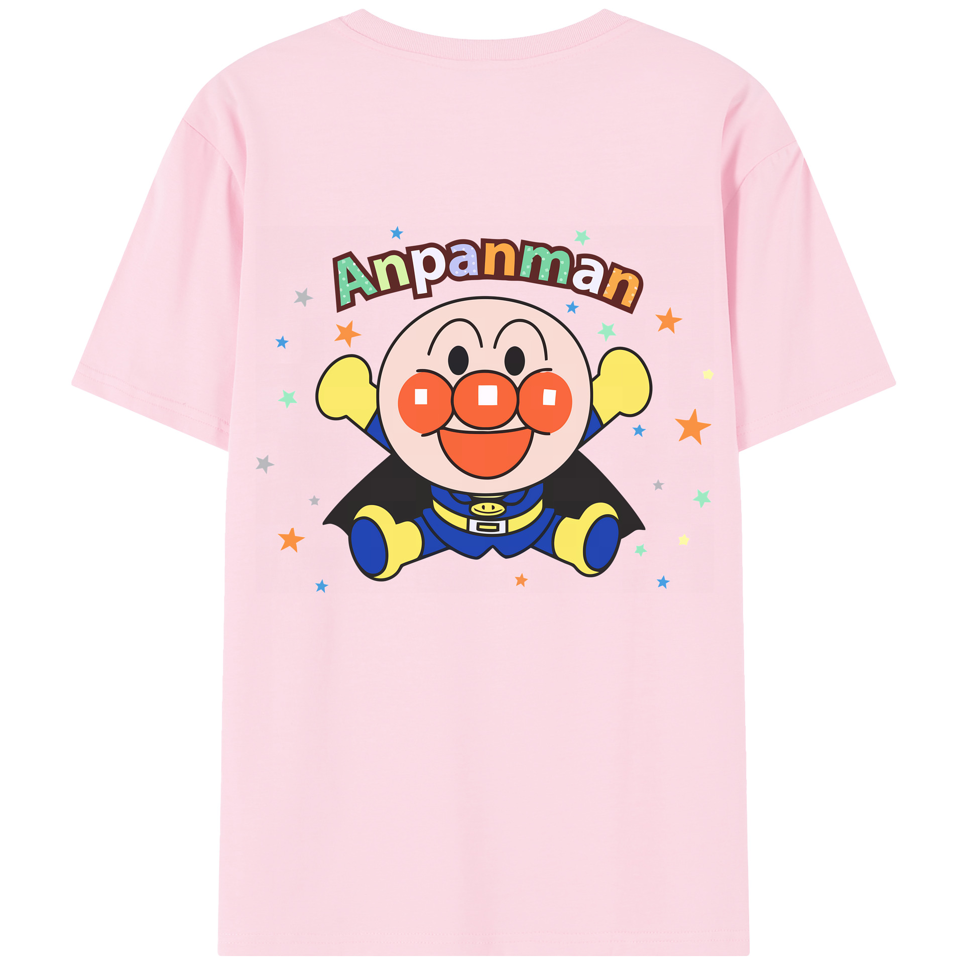 （画像用） アンパンマン Anpanman 綿100％半袖Tシャツ（背面プリント）