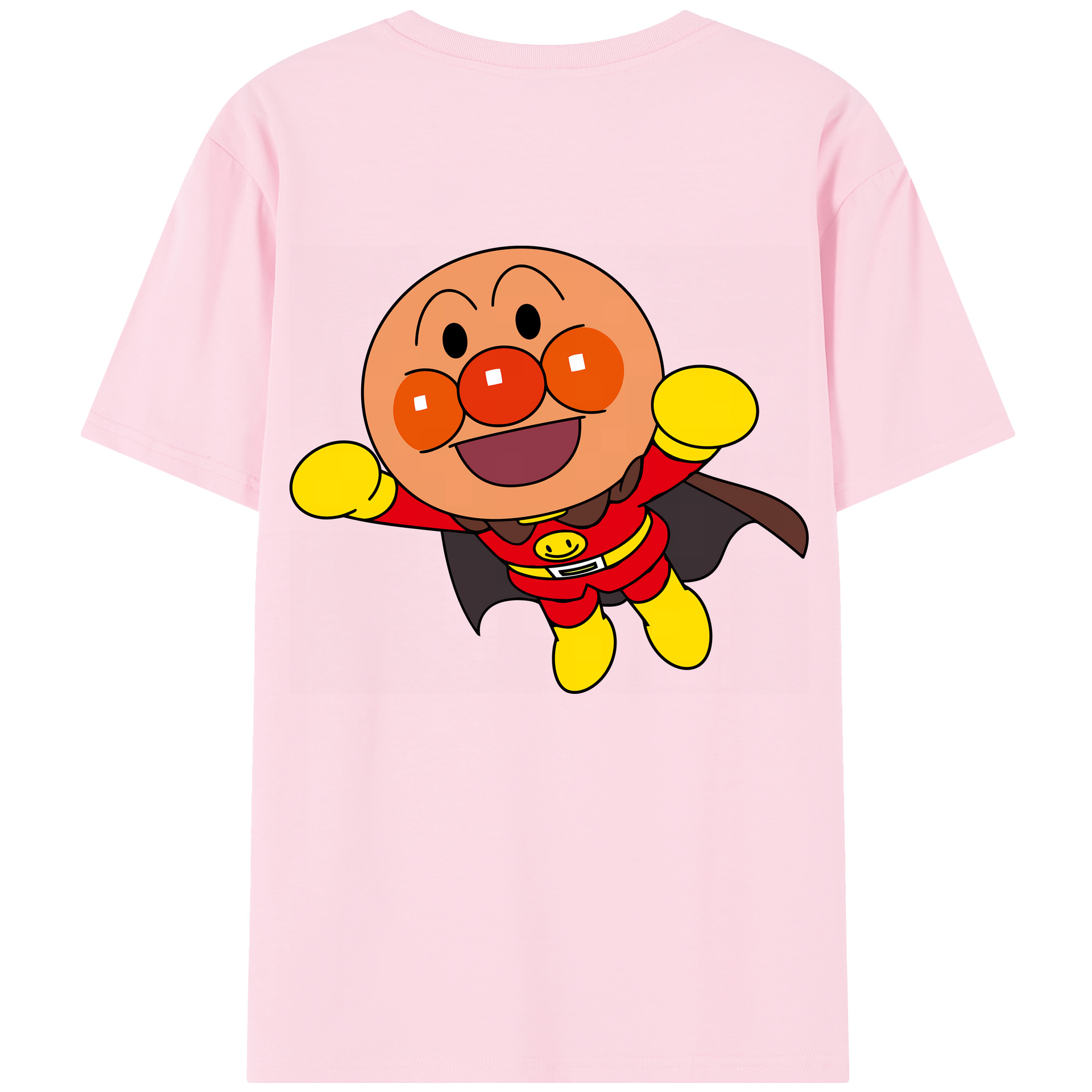 （画像用） アンパンマン Anpanman 綿100％半袖Tシャツ（背面プリント）