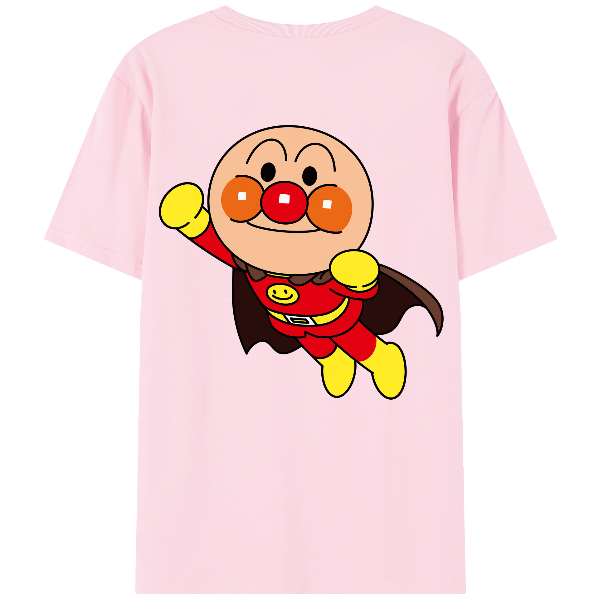 （画像用） アンパンマン Anpanman 綿100％半袖Tシャツ（背面プリント）