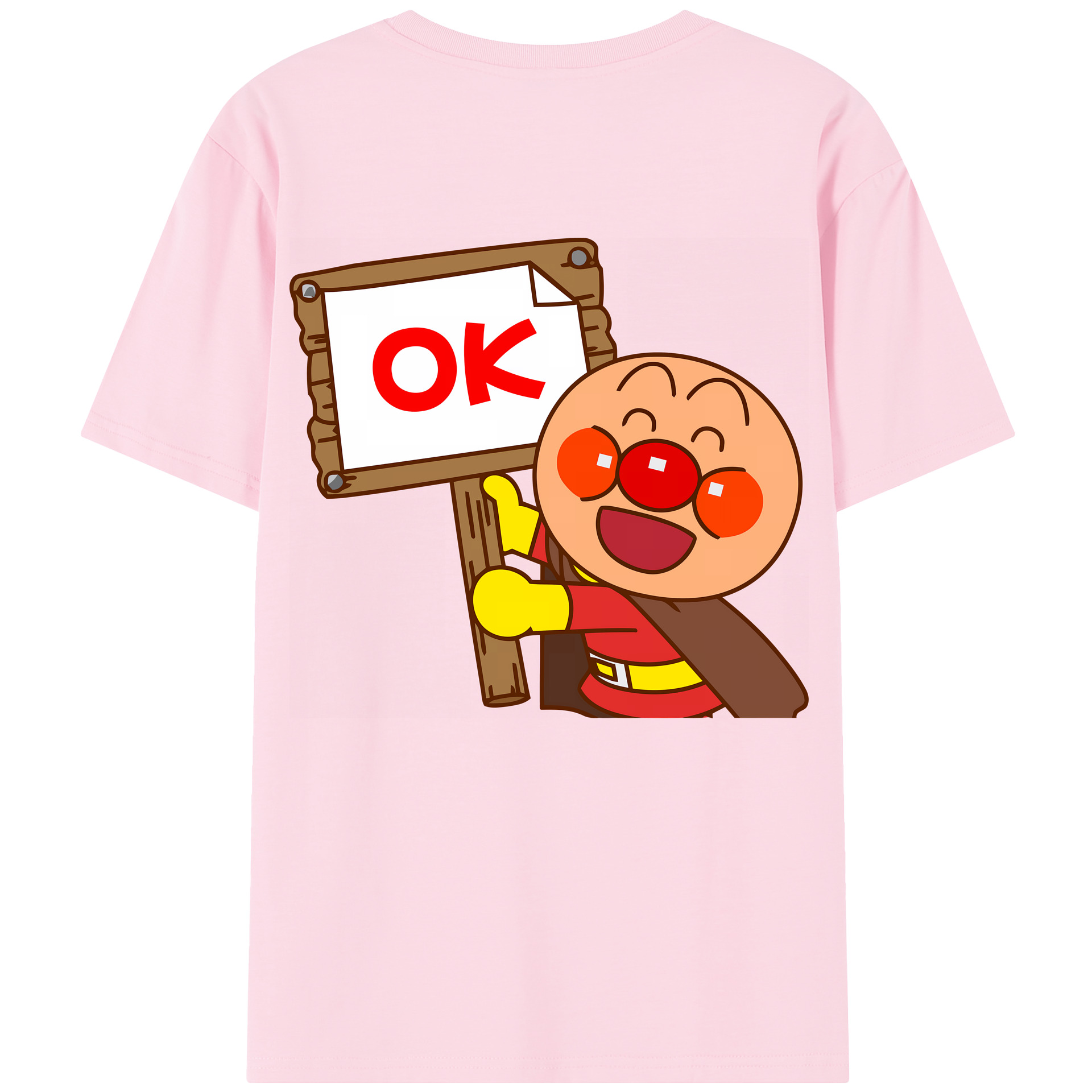 （画像用） アンパンマン Anpanman 綿100％半袖Tシャツ（背面プリント）
