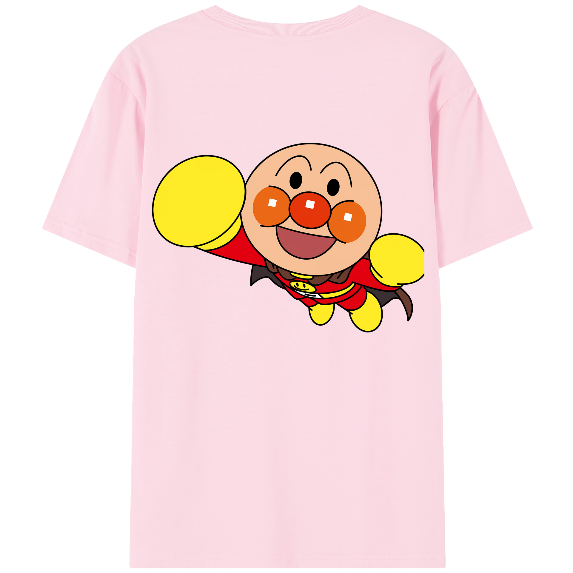 （画像用） アンパンマン Anpanman 綿100％半袖Tシャツ（背面プリント）