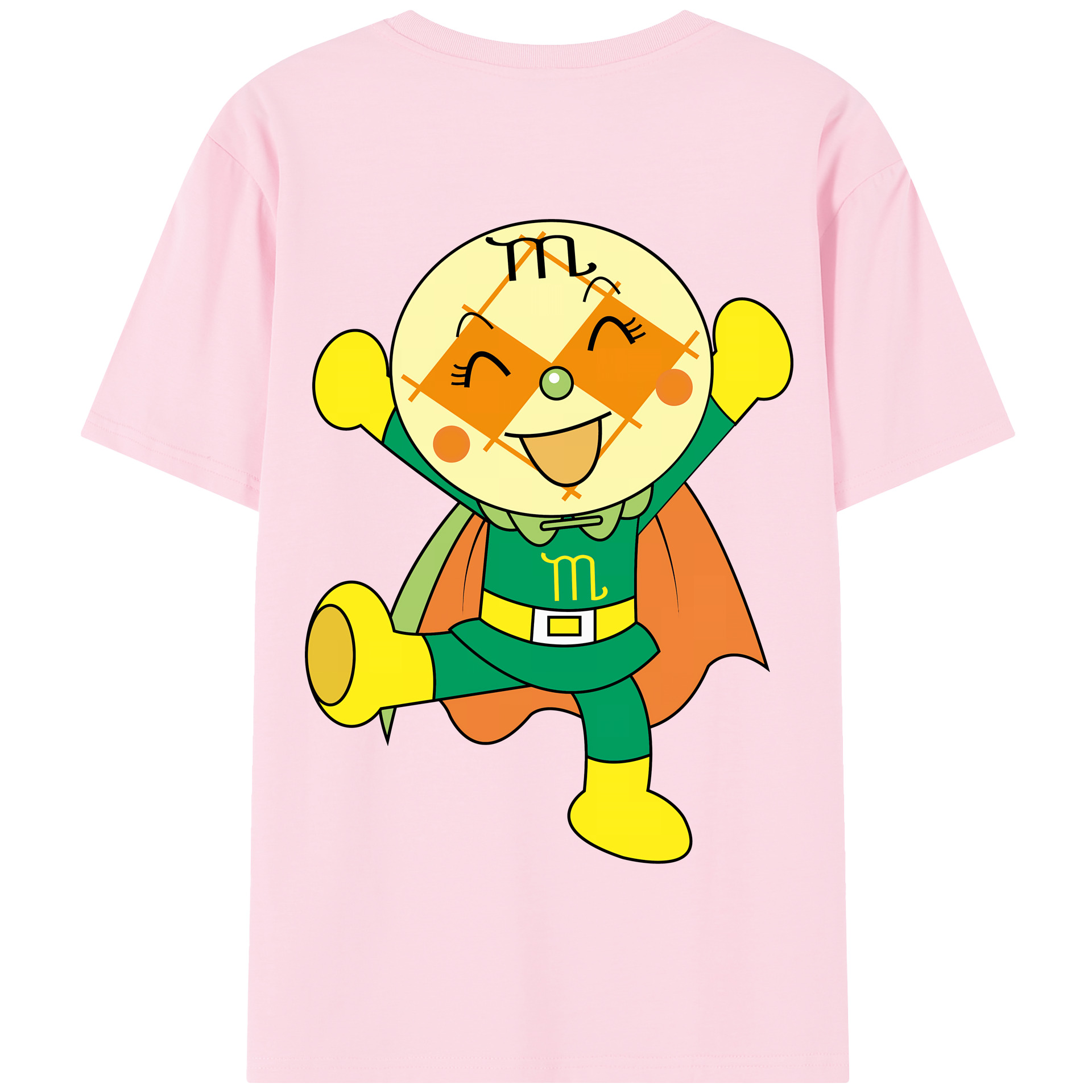 （画像用） アンパンマン Anpanman 綿100％半袖Tシャツ（背面プリント）