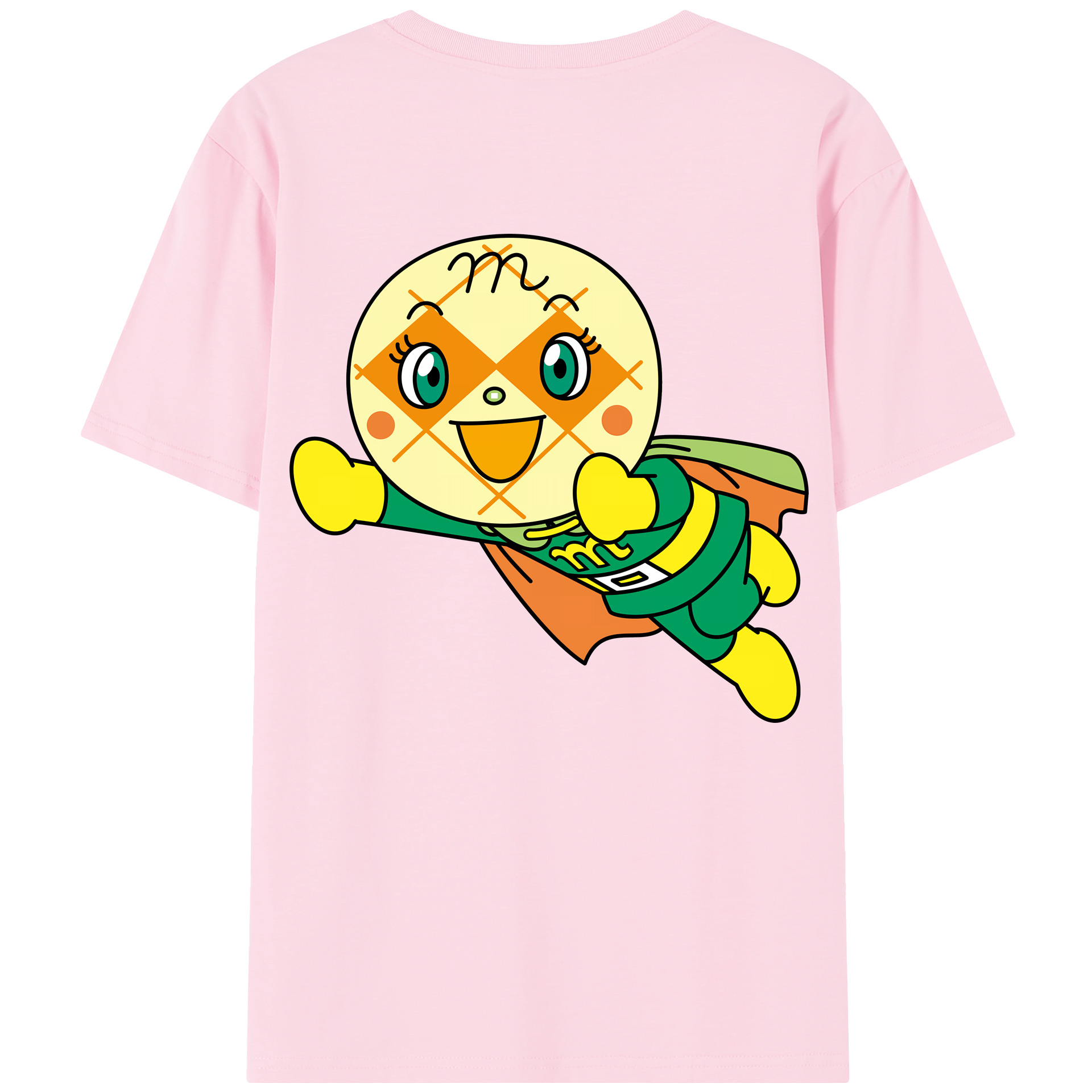 （画像用） アンパンマン Anpanman 綿100％半袖Tシャツ（背面プリント）