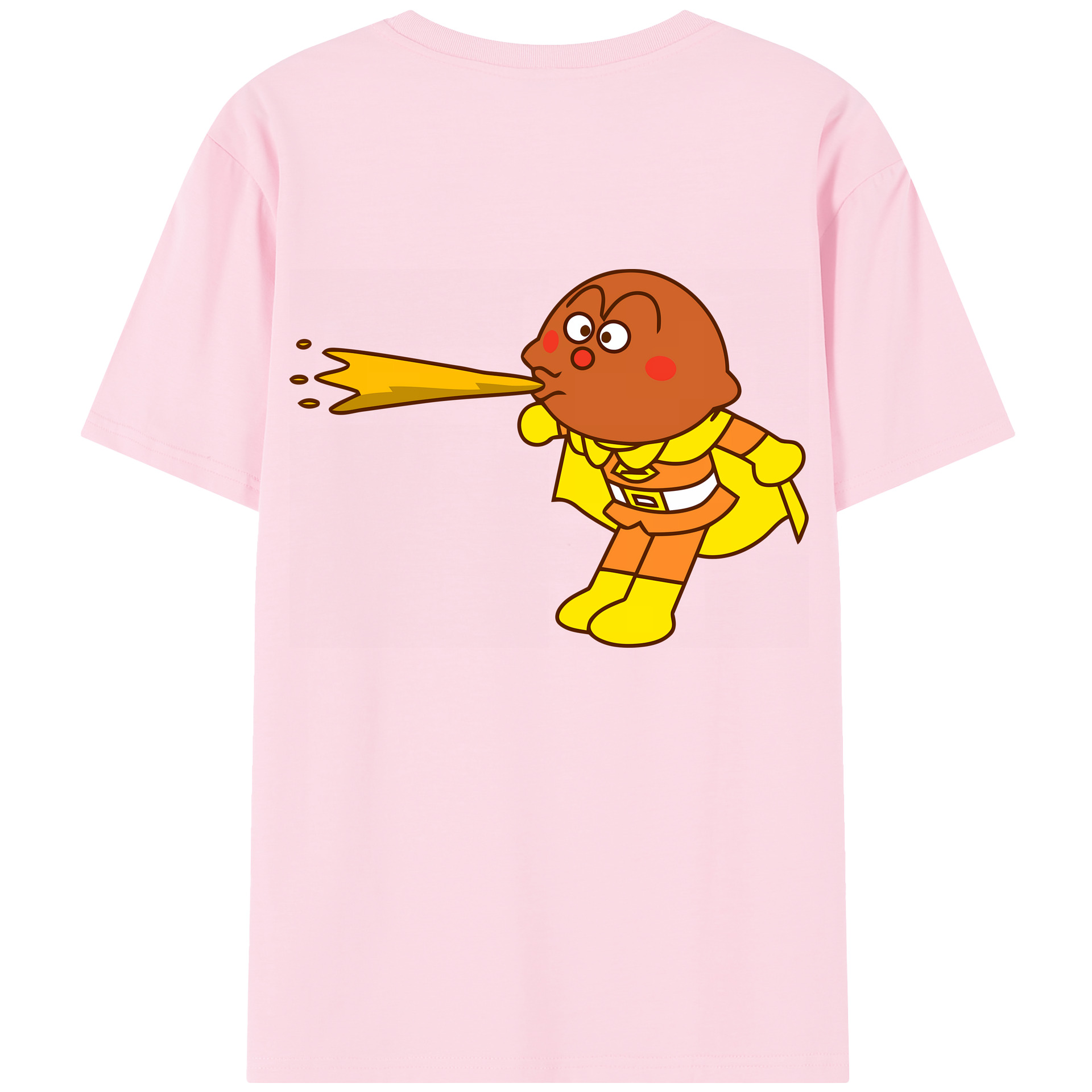 （画像用） アンパンマン Anpanman 綿100％半袖Tシャツ（背面プリント）