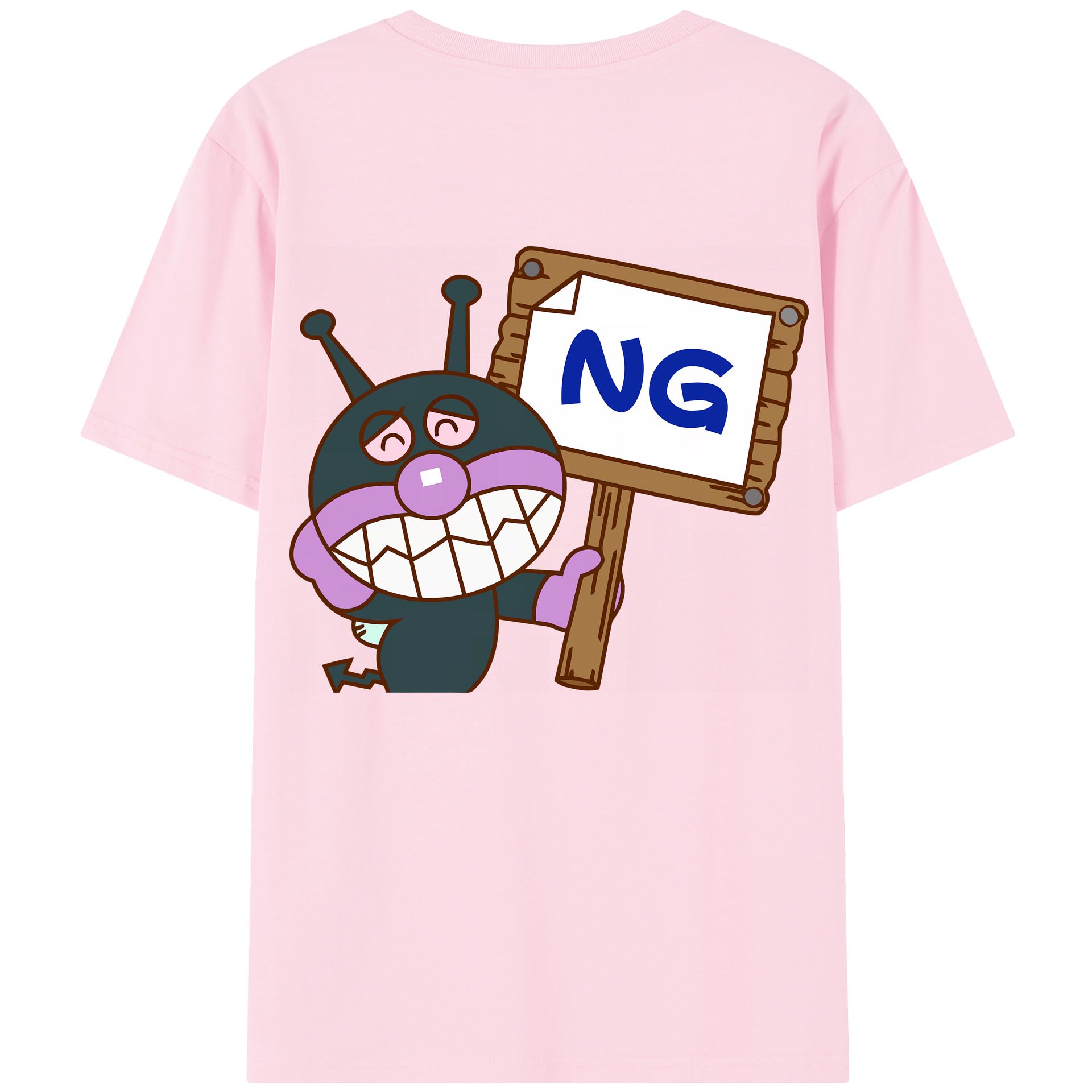 （画像用） アンパンマン Anpanman 綿100％半袖Tシャツ（背面プリント）
