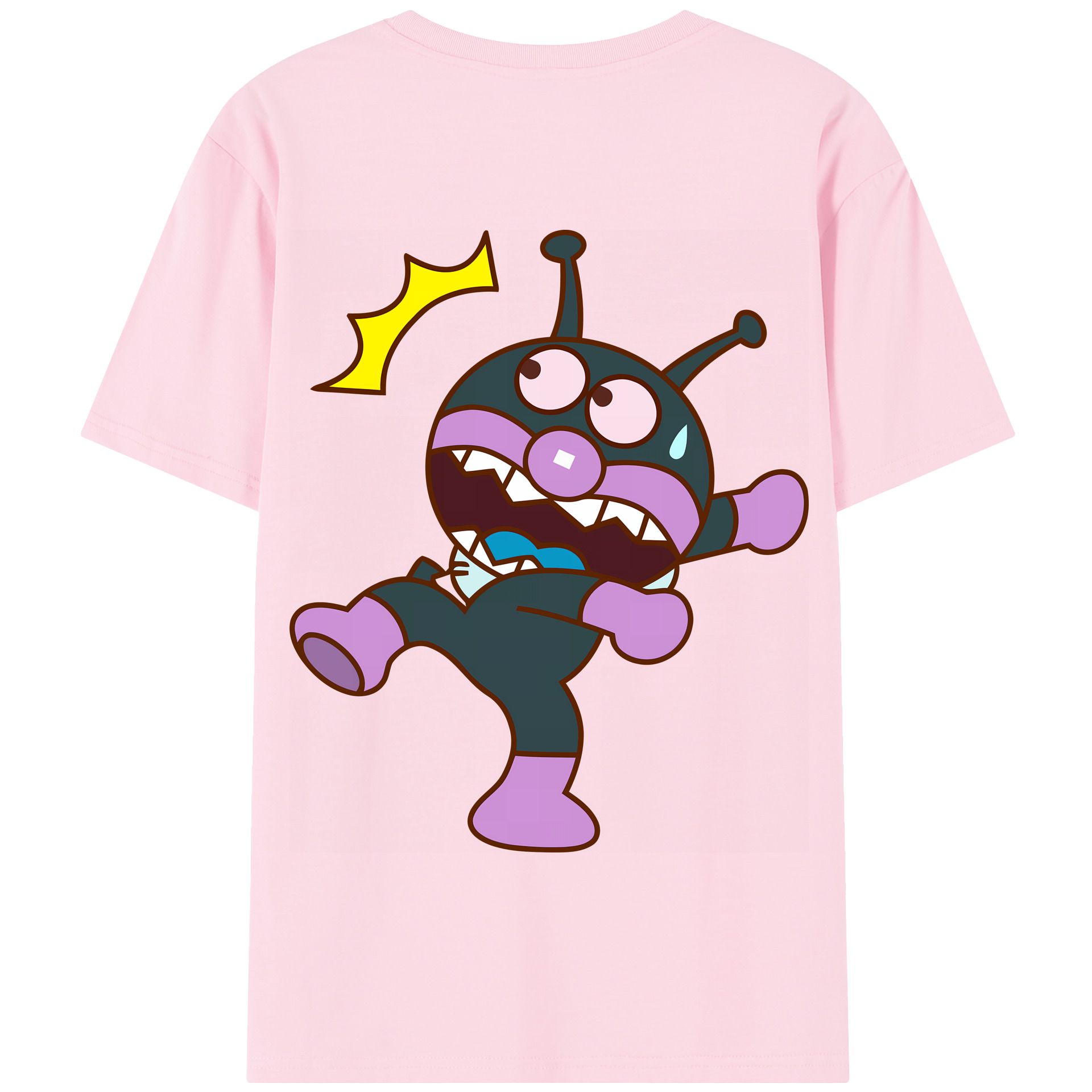 （画像用） アンパンマン Anpanman 綿100％半袖Tシャツ（背面プリント）