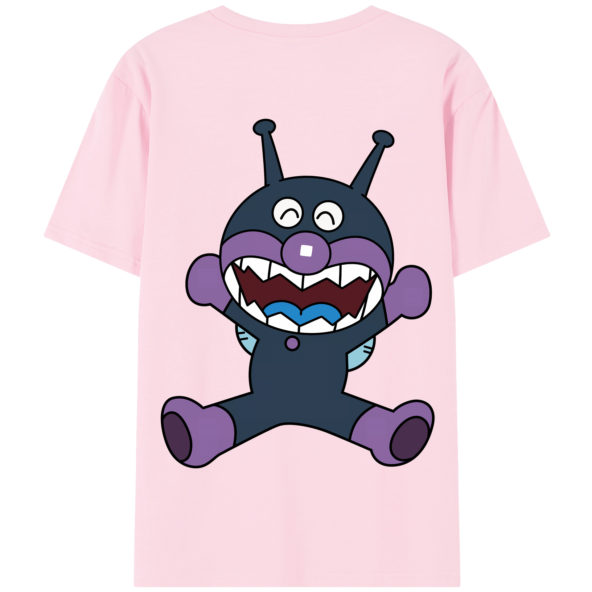 （画像用） アンパンマン Anpanman 綿100％半袖Tシャツ（背面プリント）