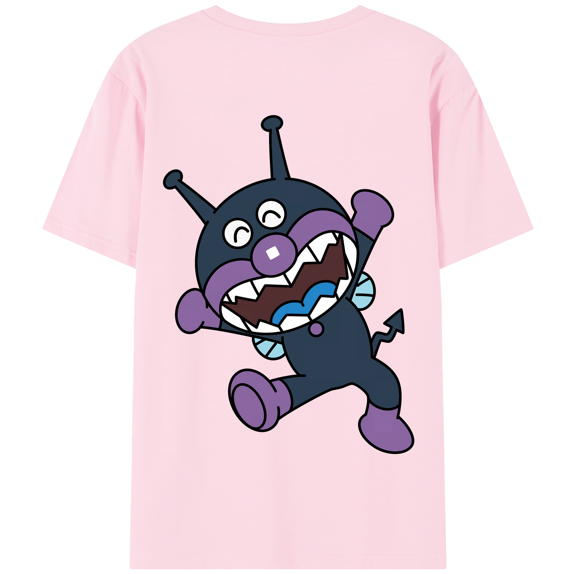 （画像用） アンパンマン Anpanman 綿100％半袖Tシャツ（背面プリント）