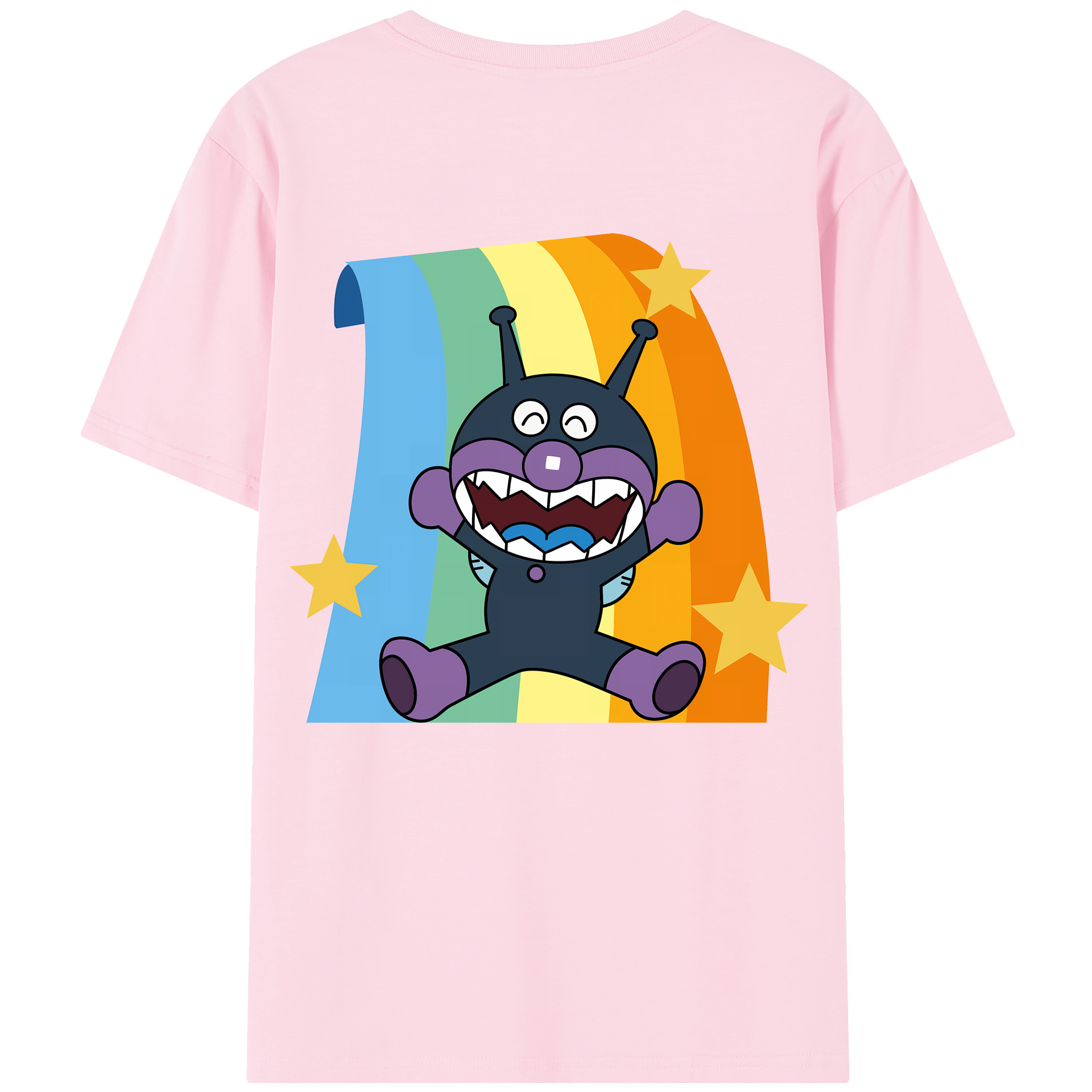 （画像用） アンパンマン Anpanman 綿100％半袖Tシャツ（背面プリント）