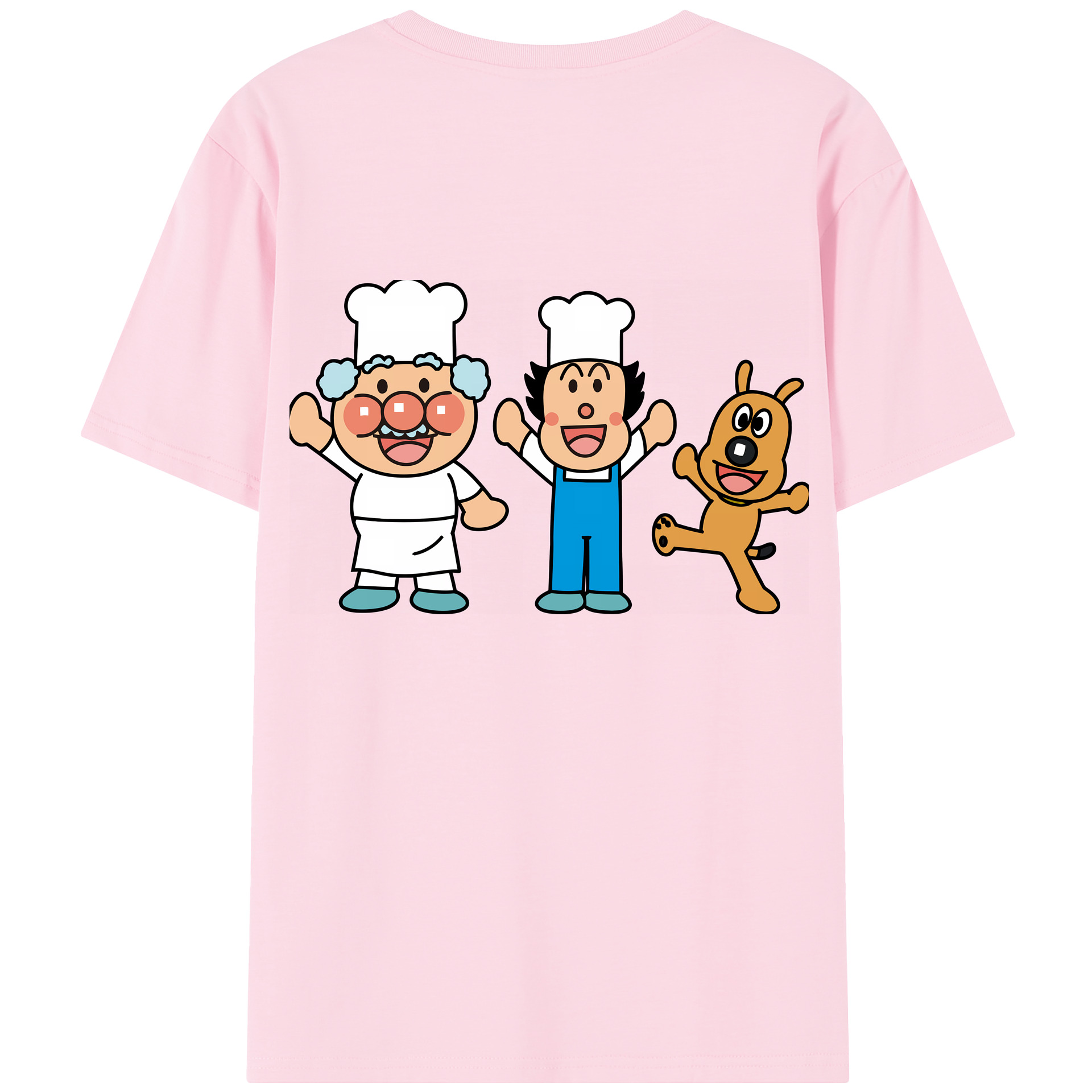 （画像用） アンパンマン Anpanman 綿100％半袖Tシャツ（背面プリント）