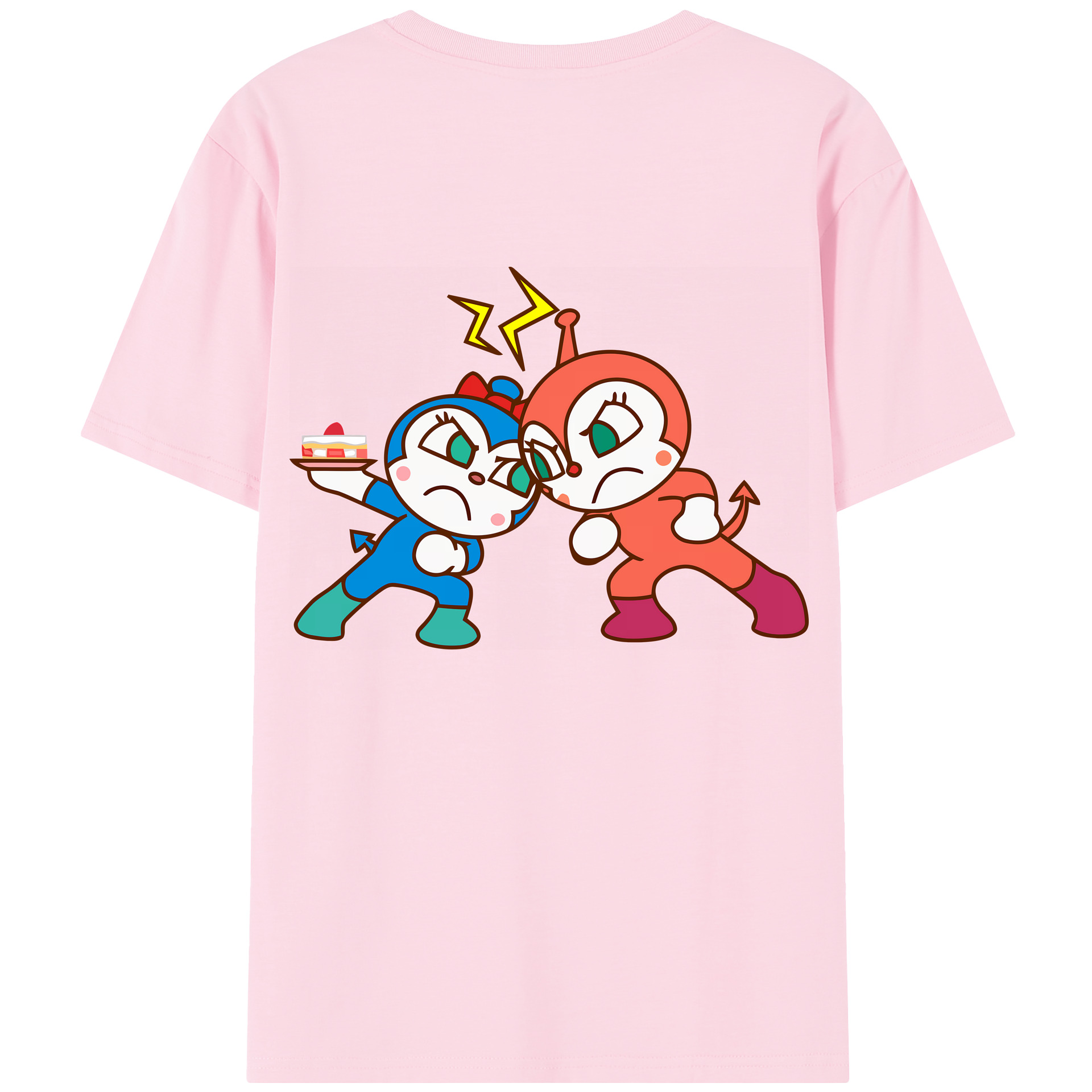 （画像用） アンパンマン Anpanman 綿100％半袖Tシャツ（背面プリント）
