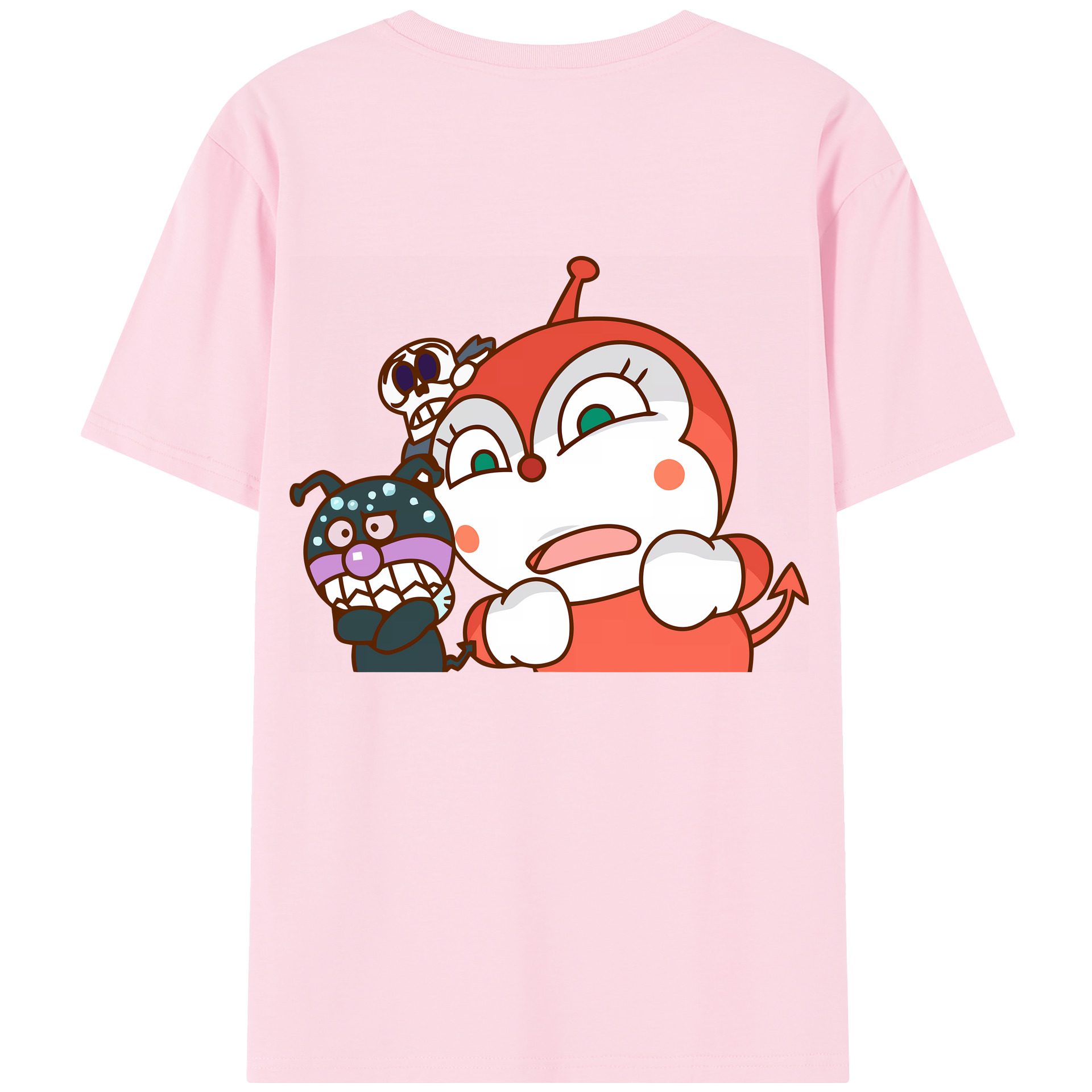 （画像用） アンパンマン Anpanman 綿100％半袖Tシャツ（背面プリント）