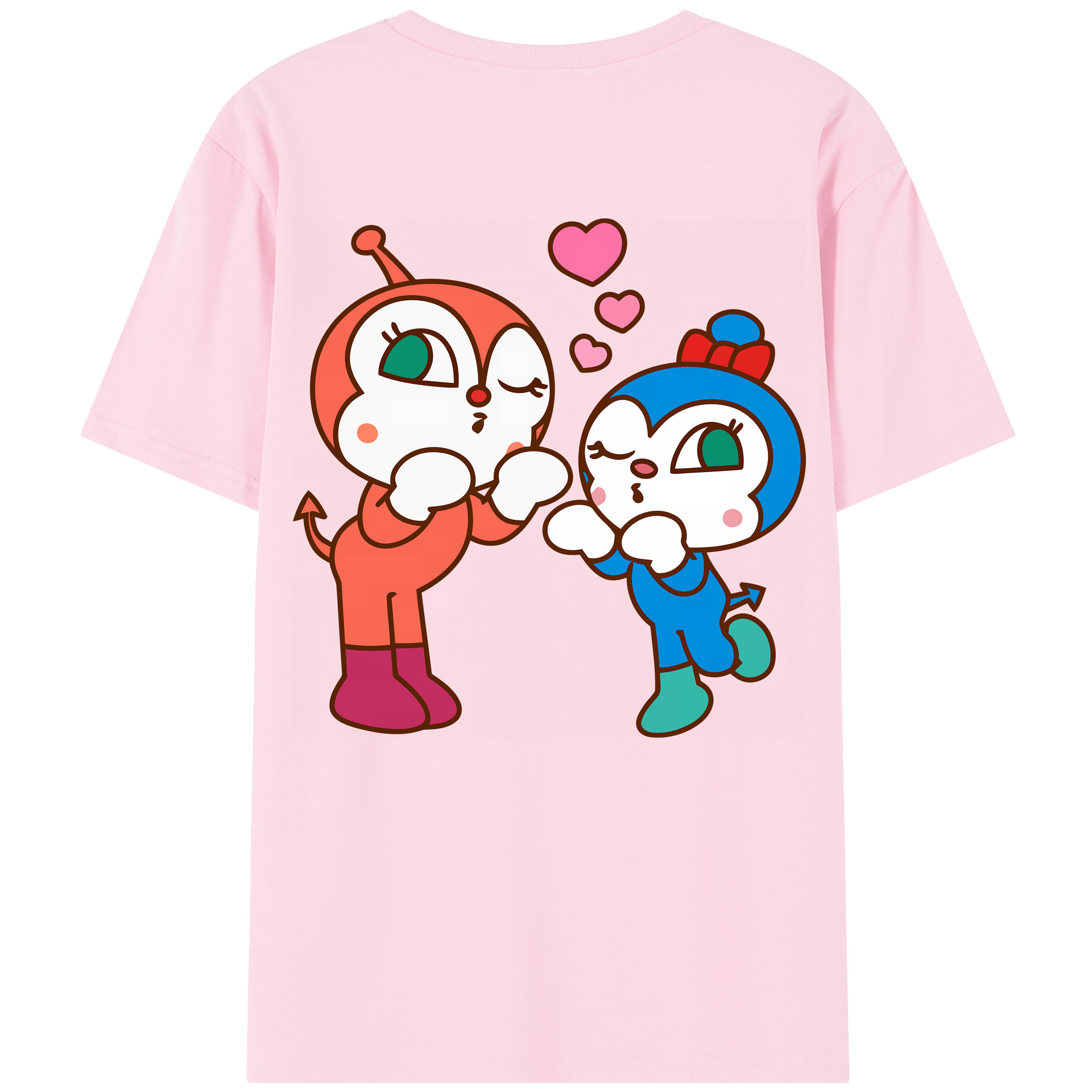 （画像用） アンパンマン Anpanman 綿100％半袖Tシャツ（背面プリント）