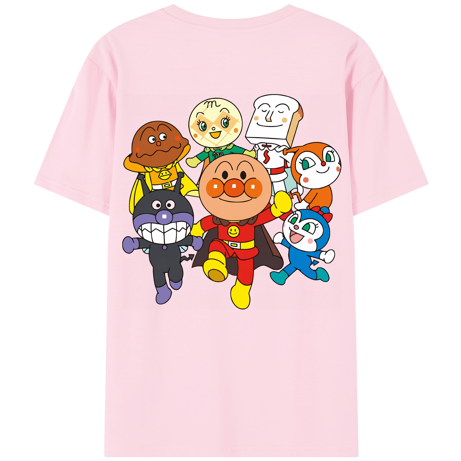 （画像用） アンパンマン Anpanman 綿100％半袖Tシャツ（背面プリント）
