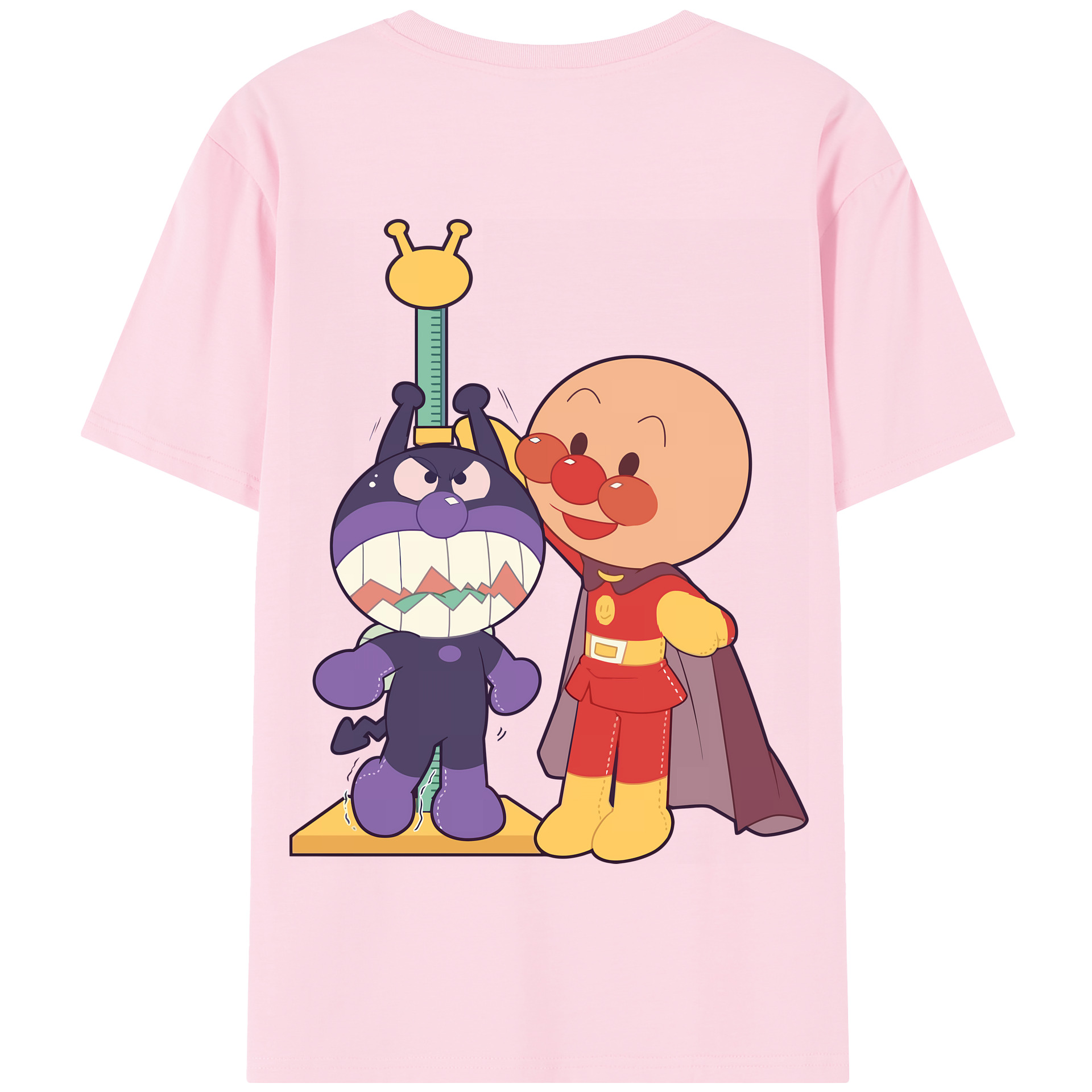 （画像用） アンパンマン Anpanman 綿100％半袖Tシャツ（背面プリント）