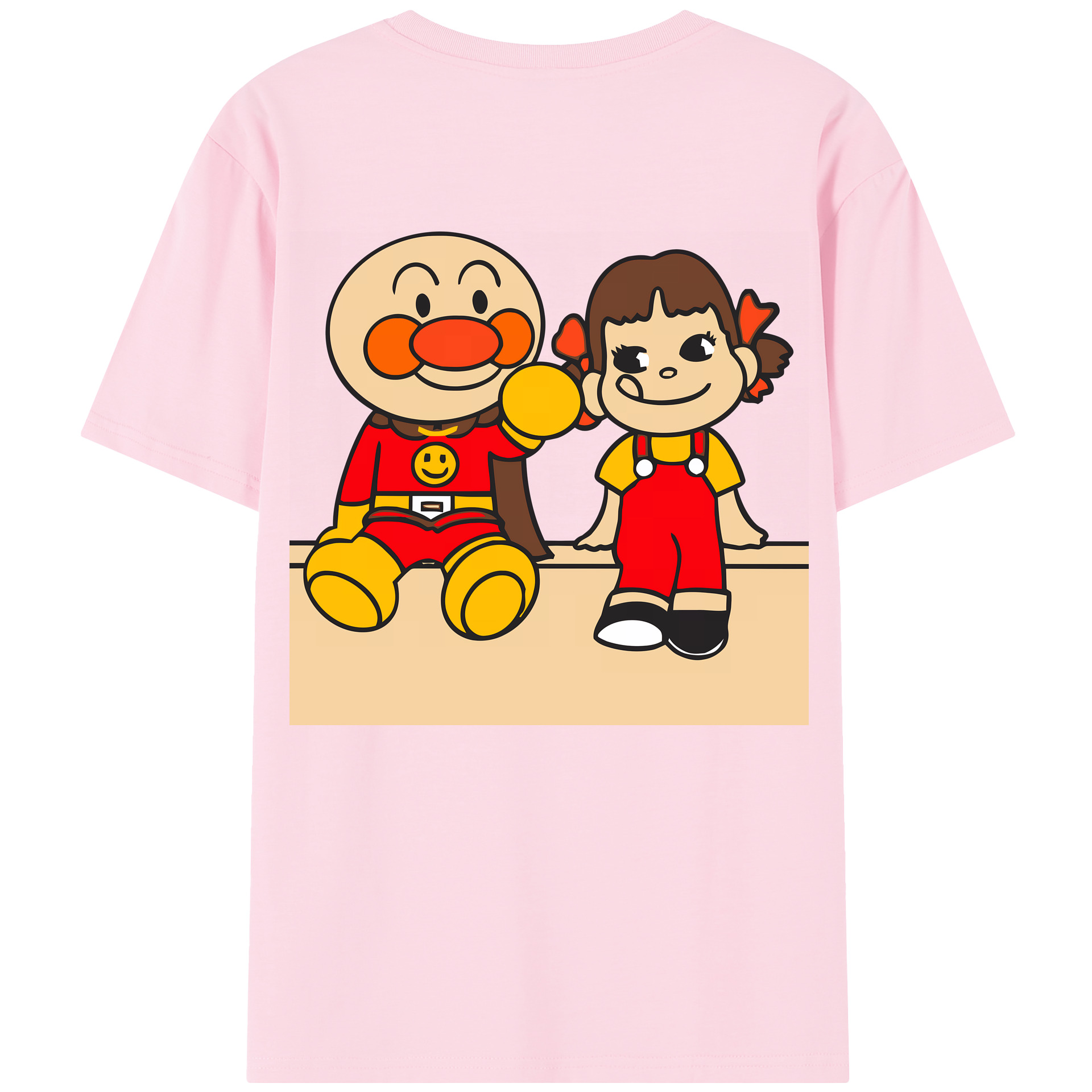 （画像用） アンパンマン Anpanman 綿100％半袖Tシャツ（背面プリント）
