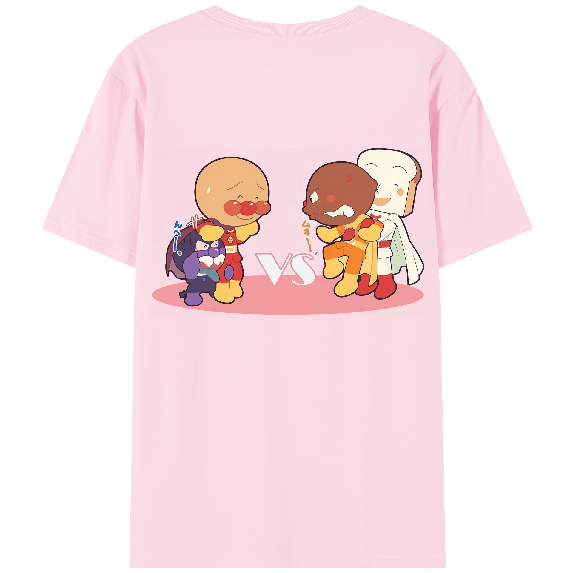 （画像用） アンパンマン Anpanman 綿100％半袖Tシャツ（背面プリント）