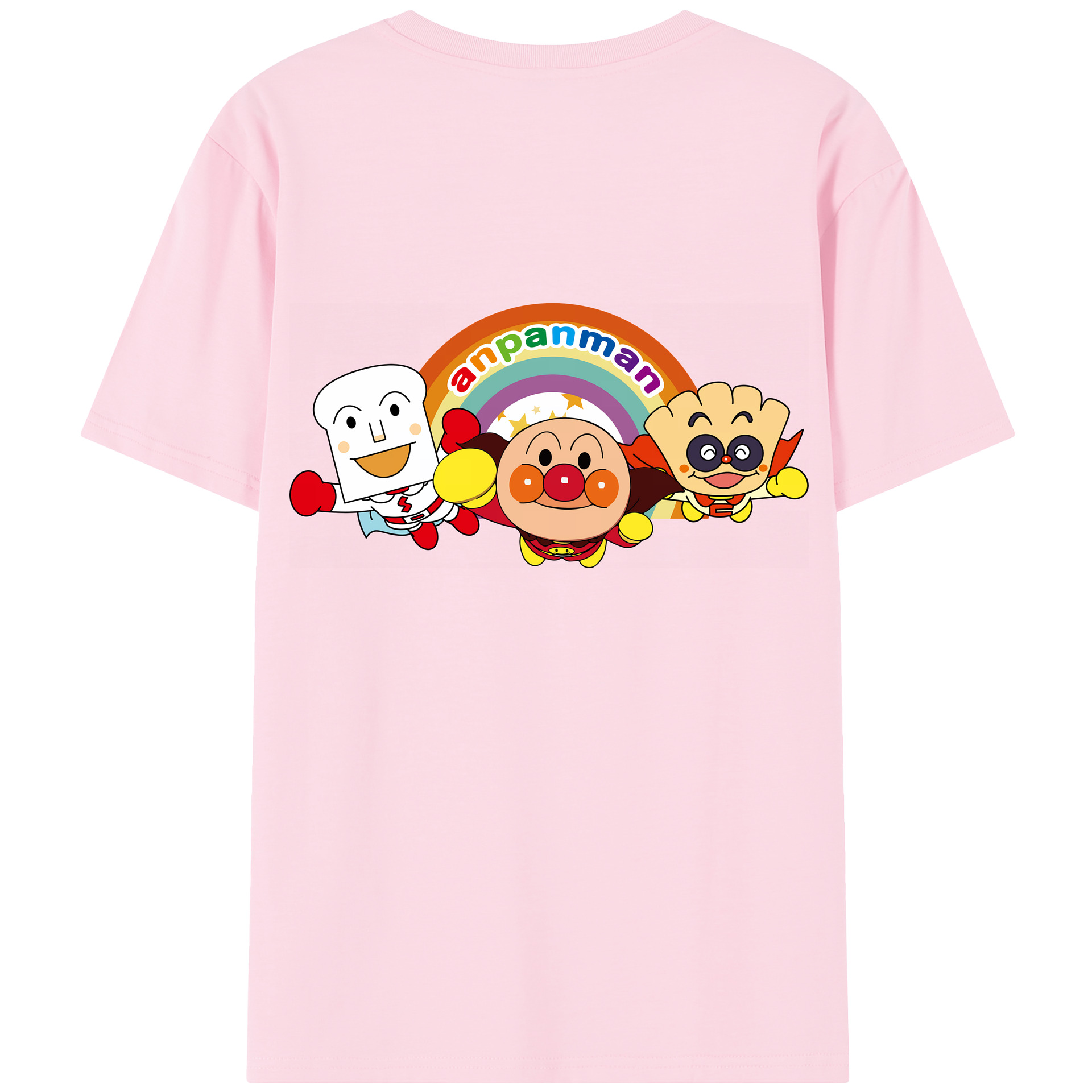 （画像用） アンパンマン Anpanman 綿100％半袖Tシャツ（背面プリント）