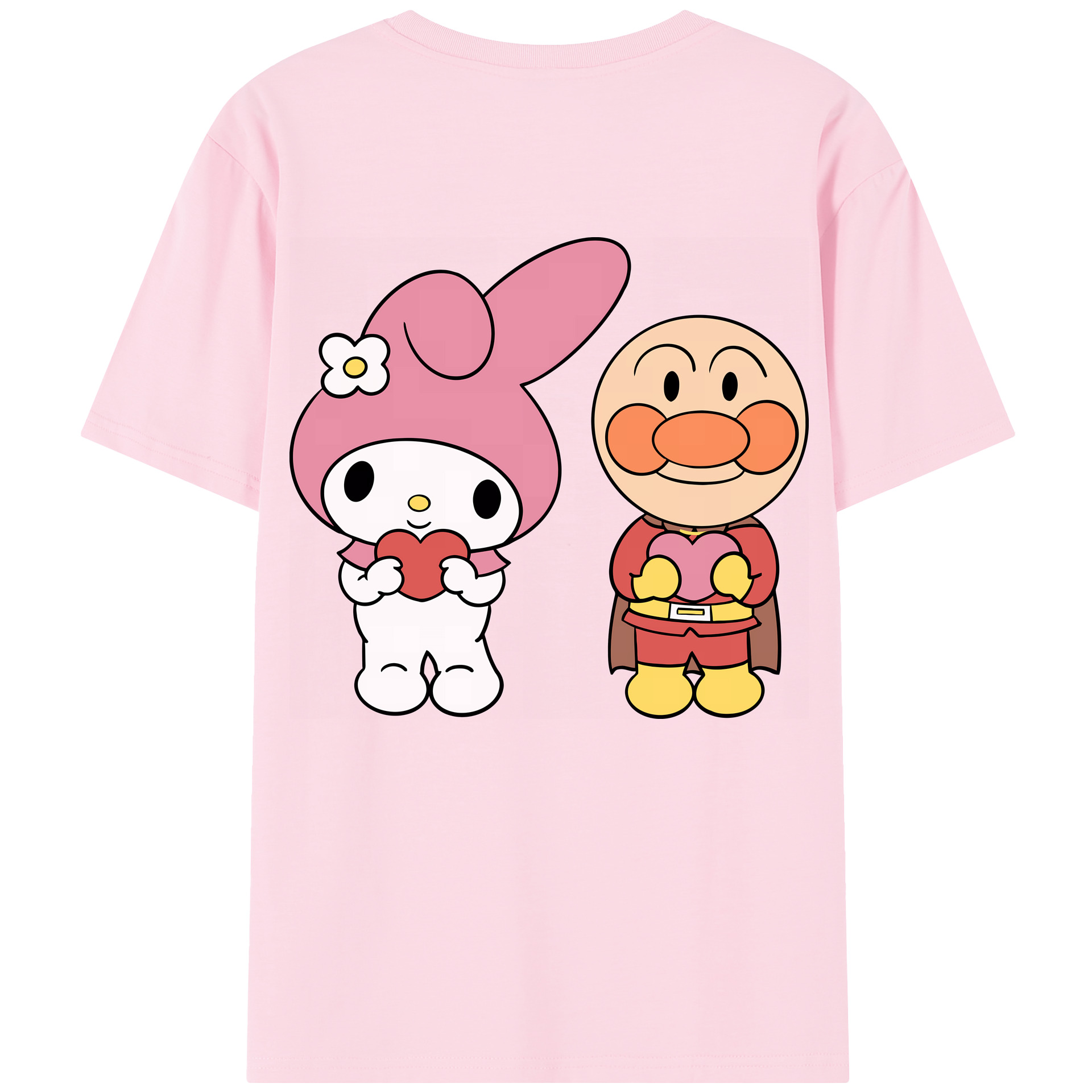 （画像用） アンパンマン Anpanman 綿100％半袖Tシャツ（背面プリント）