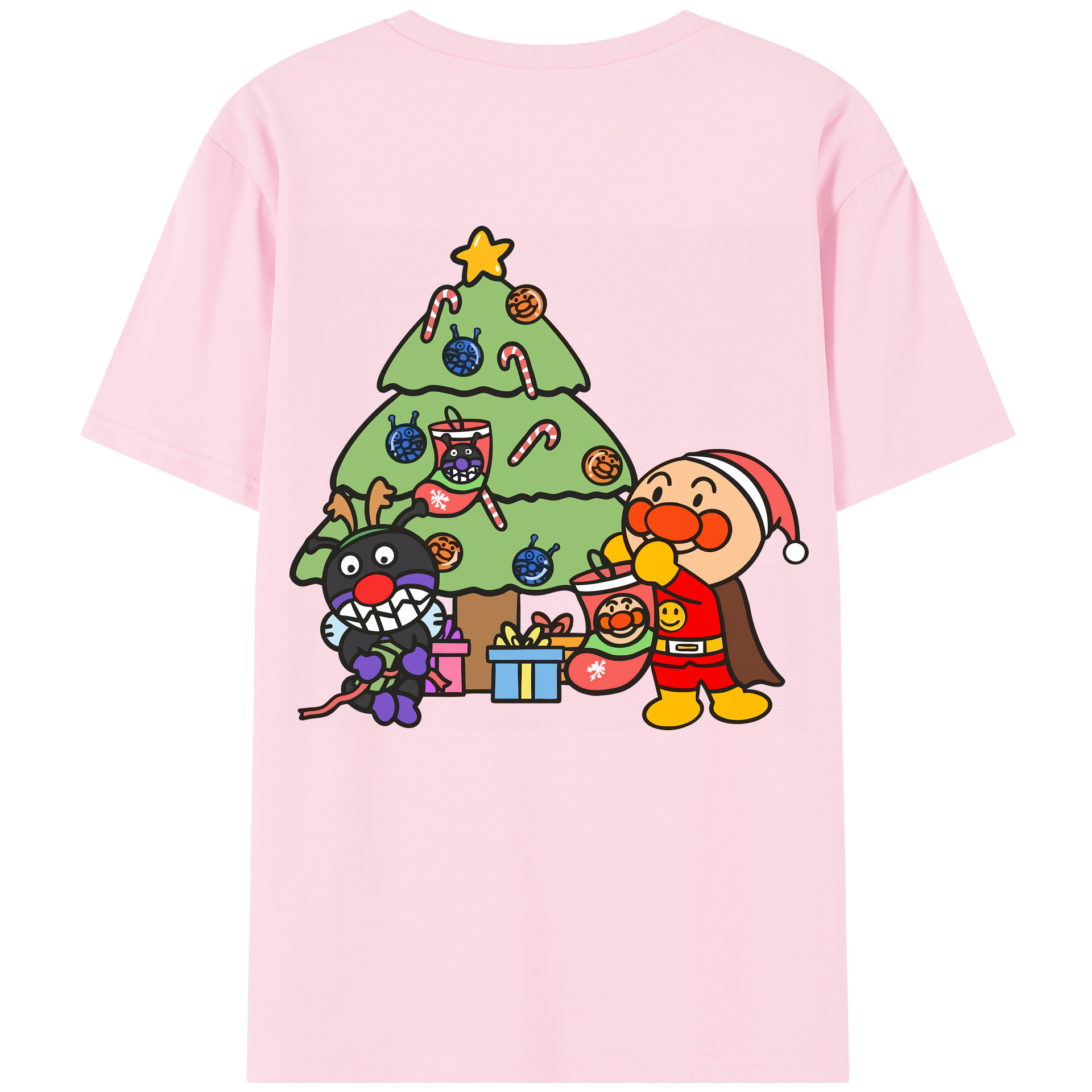 （画像用） アンパンマン Anpanman 綿100％半袖Tシャツ（背面プリント）