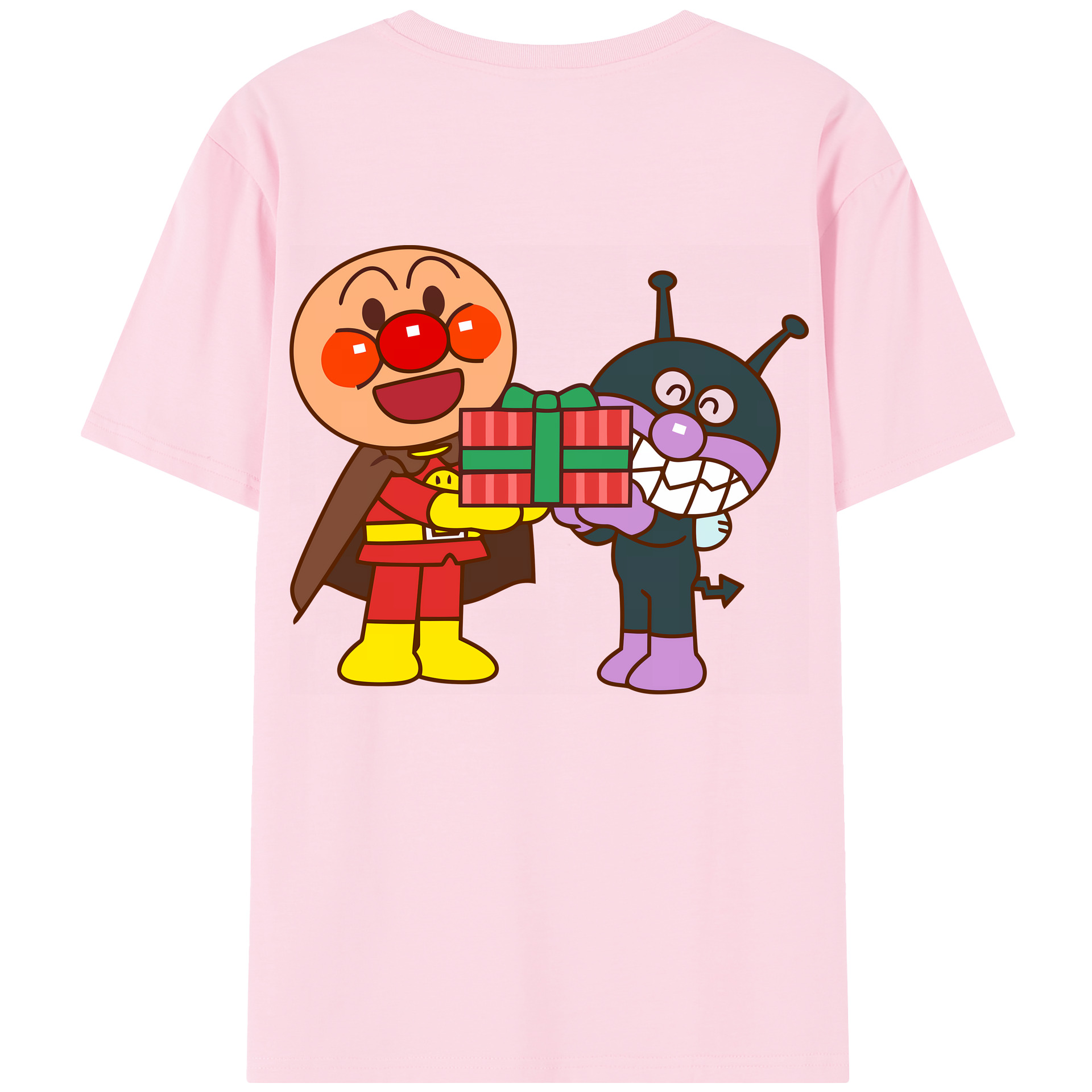 （画像用） アンパンマン Anpanman 綿100％半袖Tシャツ（背面プリント）
