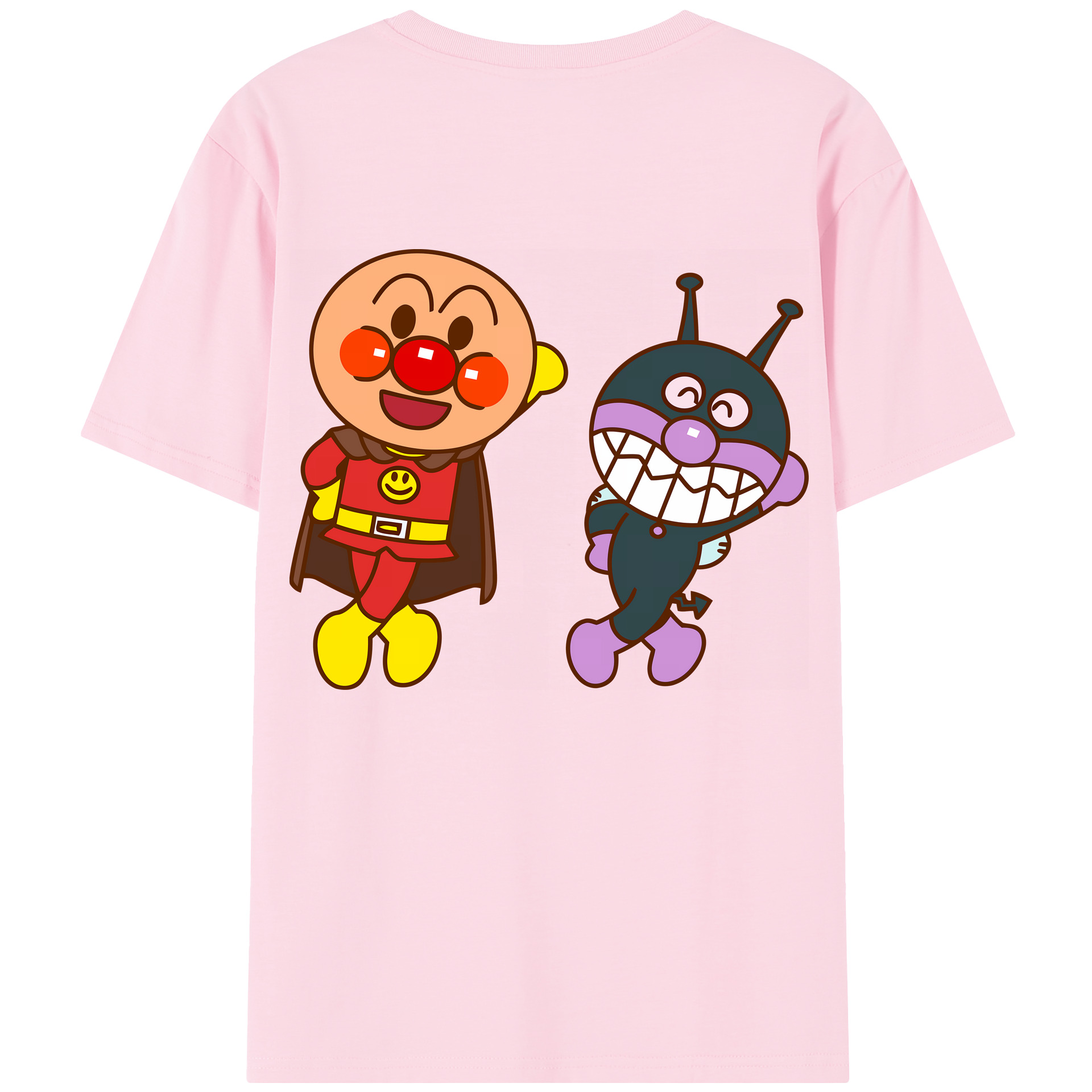 （画像用） アンパンマン Anpanman 綿100％半袖Tシャツ（背面プリント）