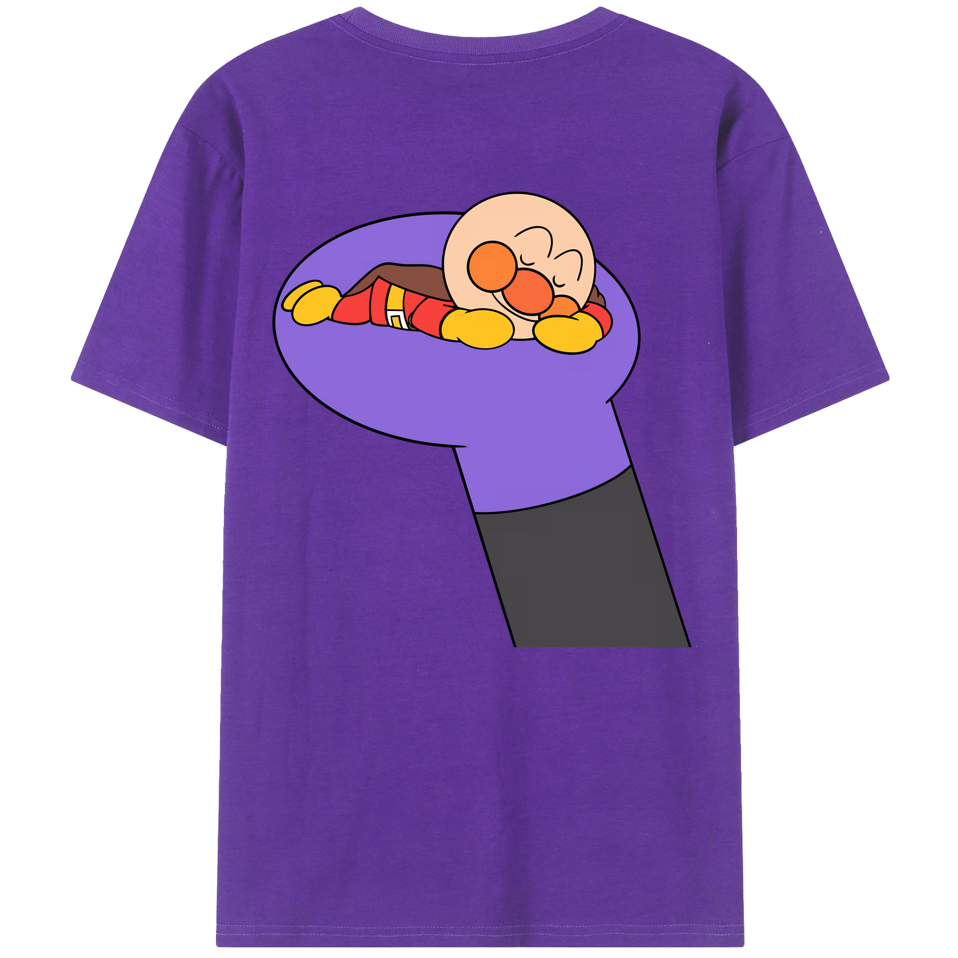 （画像用） アンパンマン Anpanman 綿100％半袖Tシャツ（背面プリント）