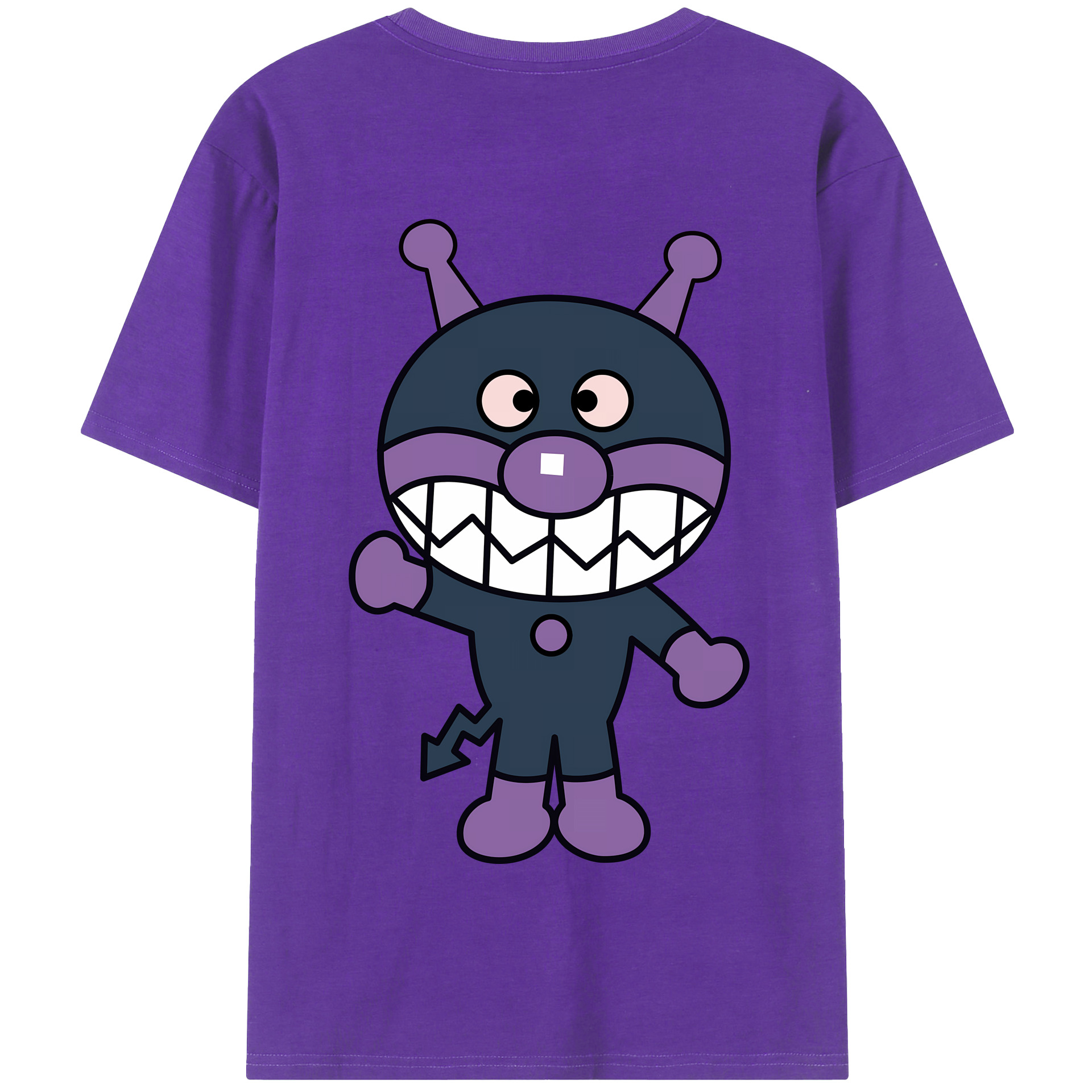（画像用） アンパンマン Anpanman 綿100％半袖Tシャツ（背面プリント）