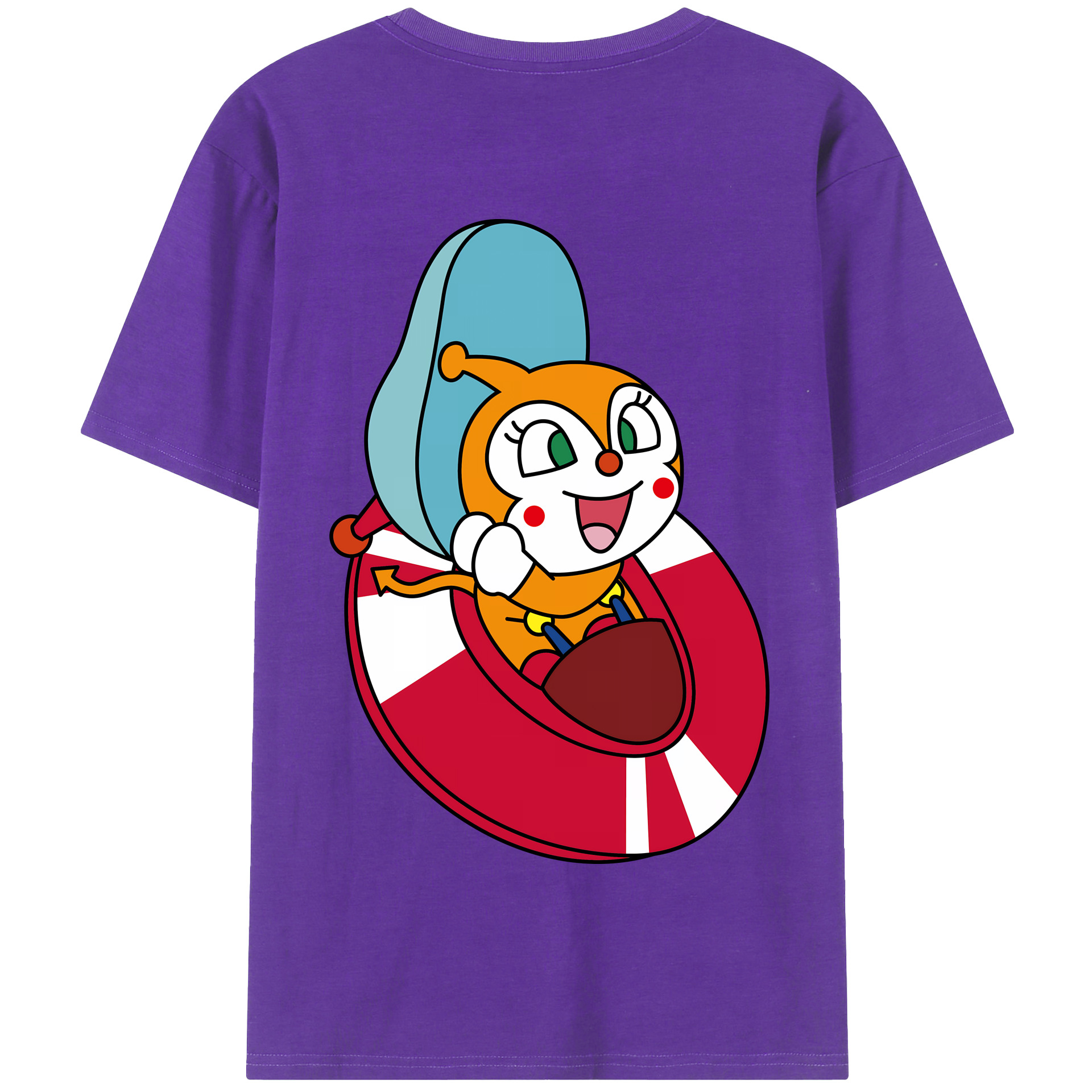（画像用） アンパンマン Anpanman 綿100％半袖Tシャツ（背面プリント）
