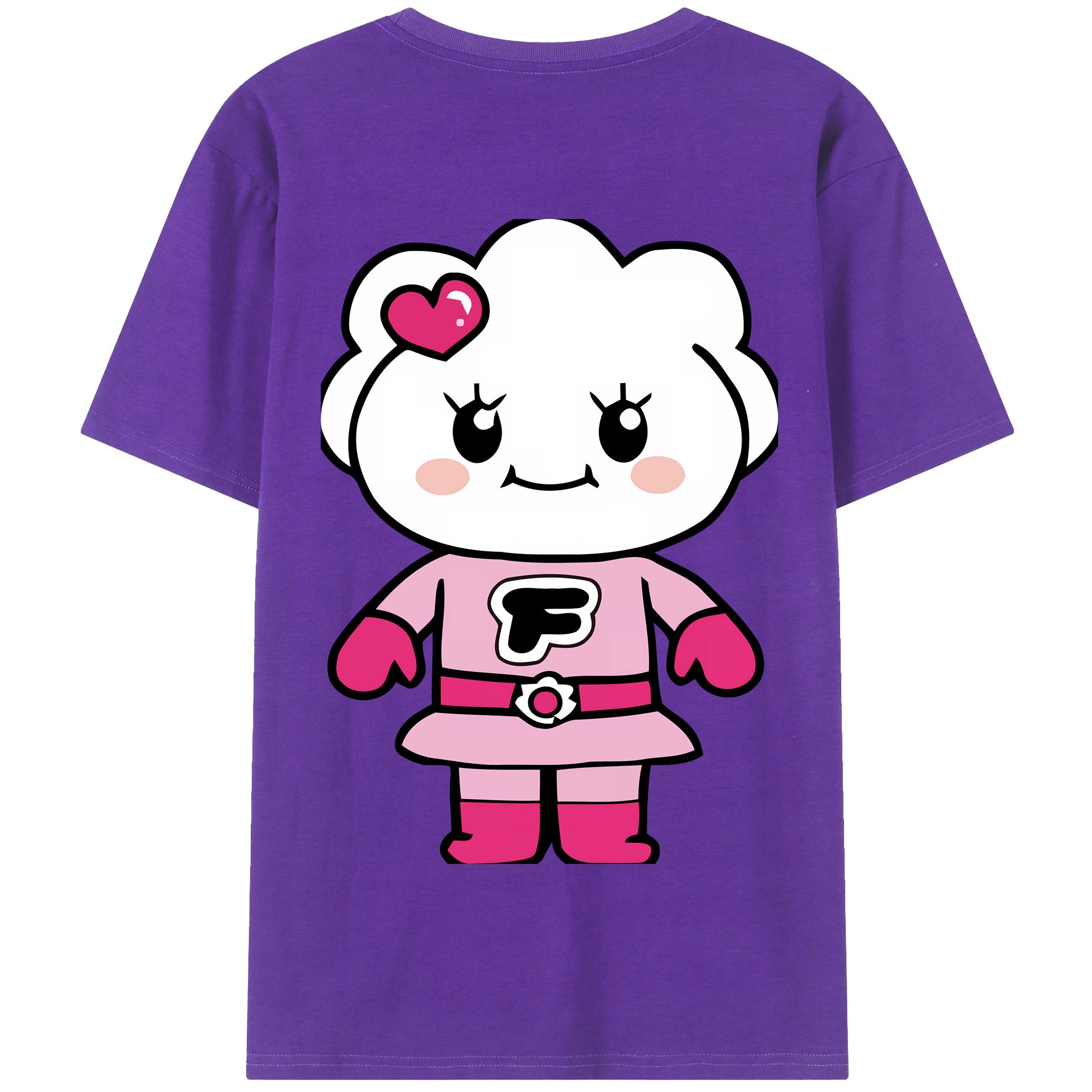 （画像用） アンパンマン Anpanman 綿100％半袖Tシャツ（背面プリント）