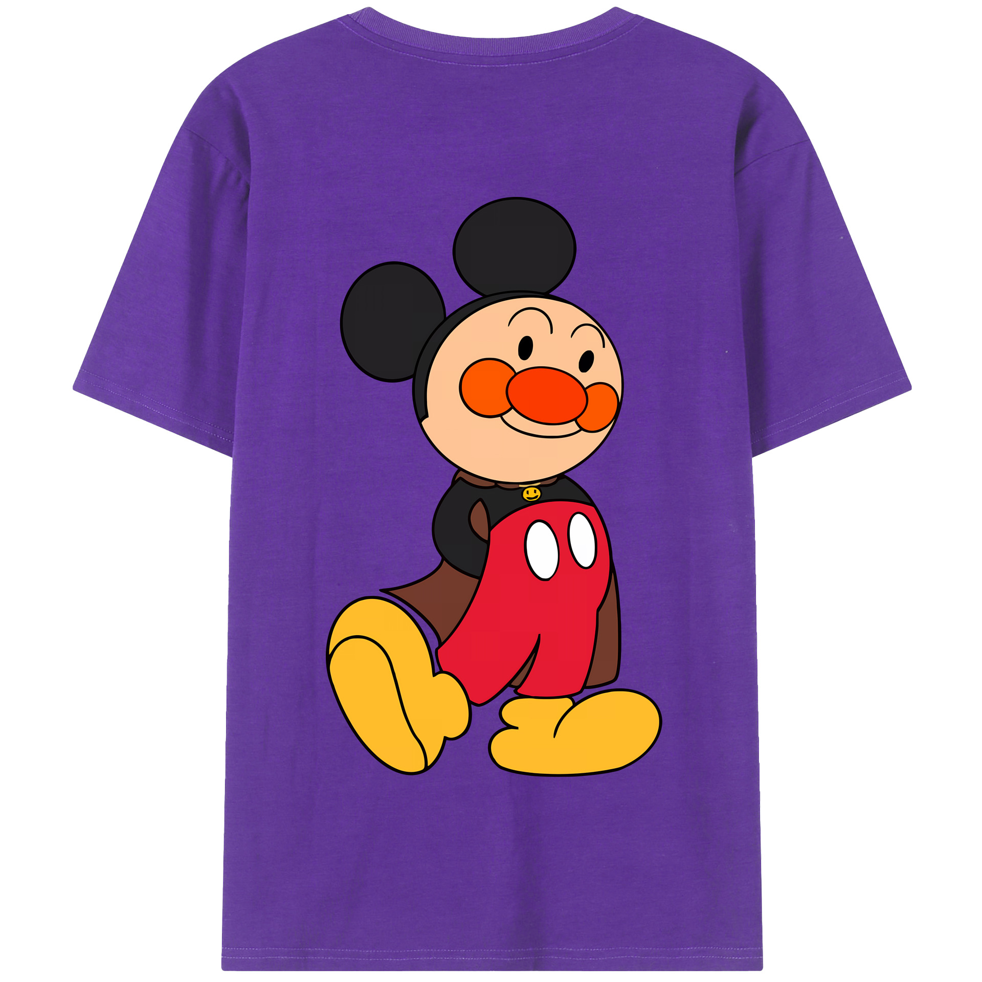 （画像用） アンパンマン Anpanman 綿100％半袖Tシャツ（背面プリント）