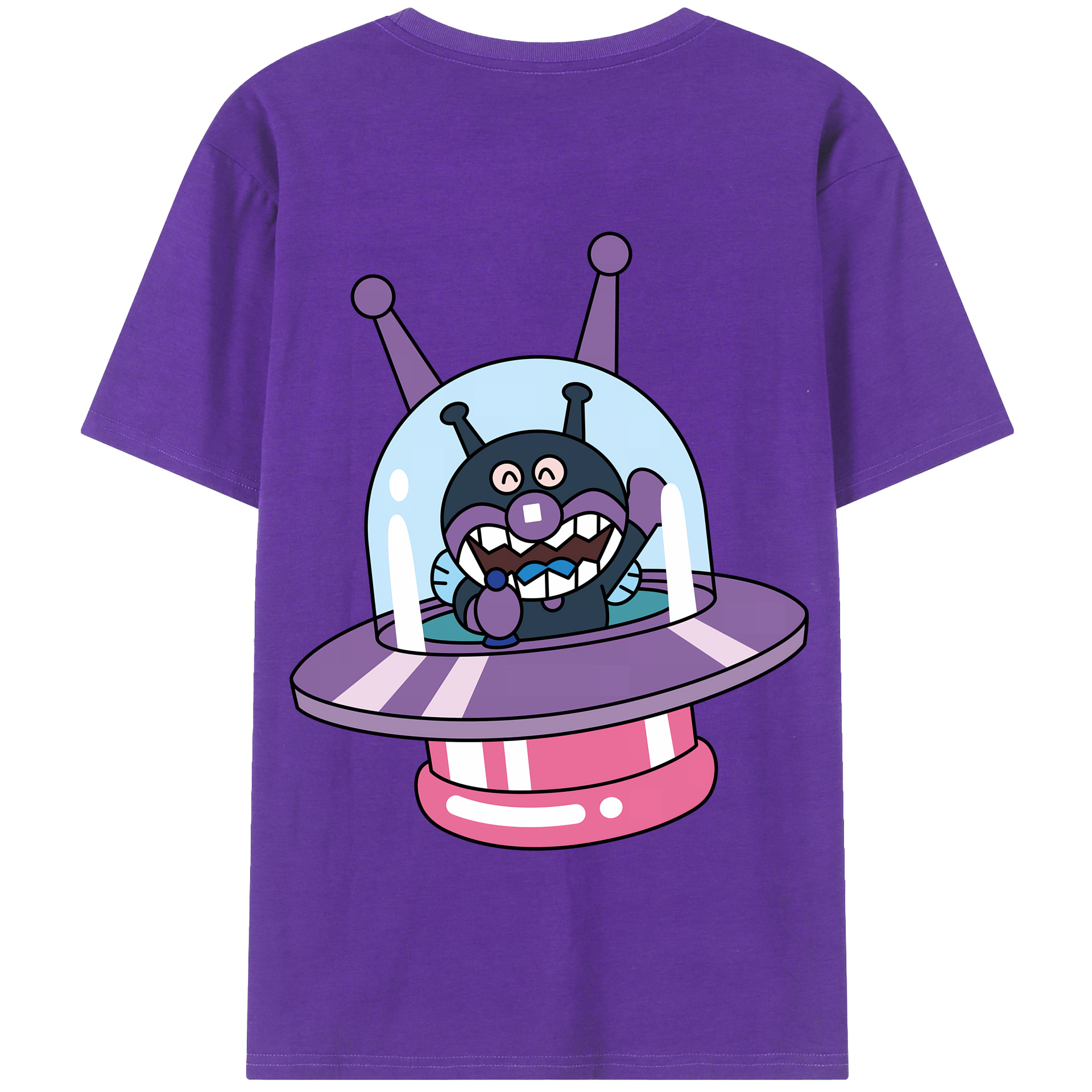 （画像用） アンパンマン Anpanman 綿100％半袖Tシャツ（背面プリント）
