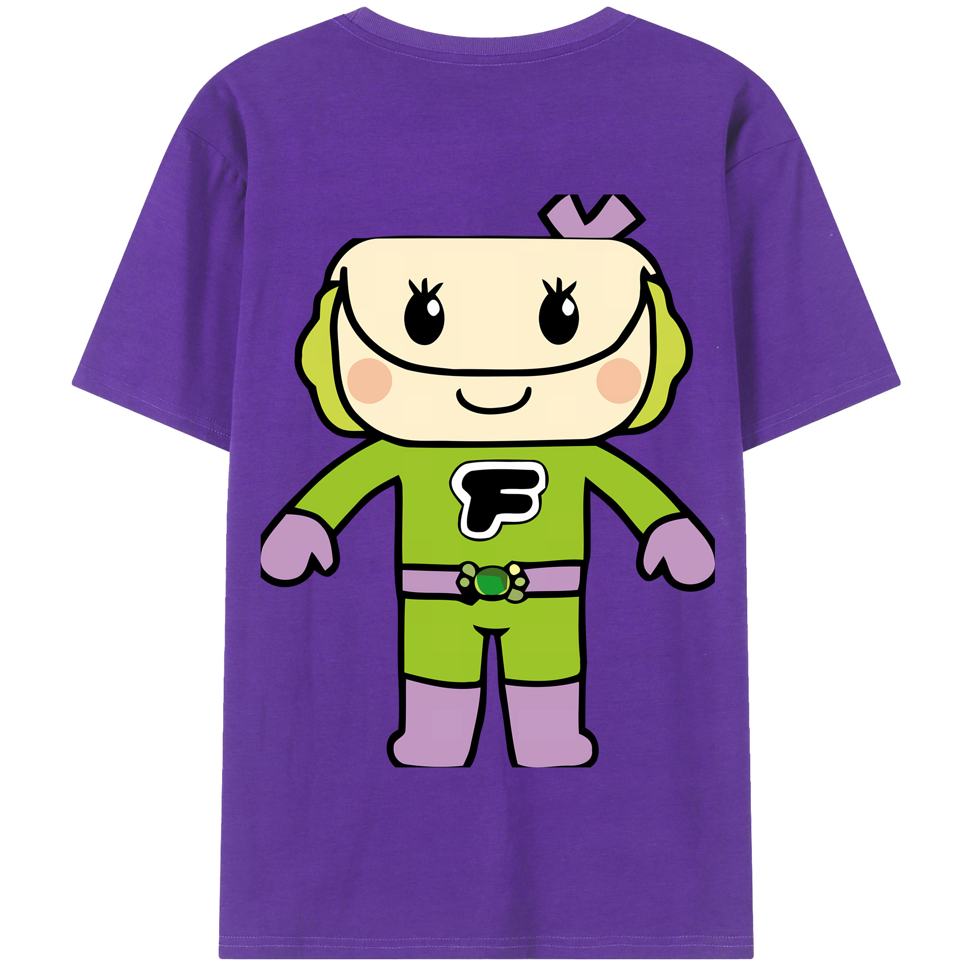 （画像用） アンパンマン Anpanman 綿100％半袖Tシャツ（背面プリント）