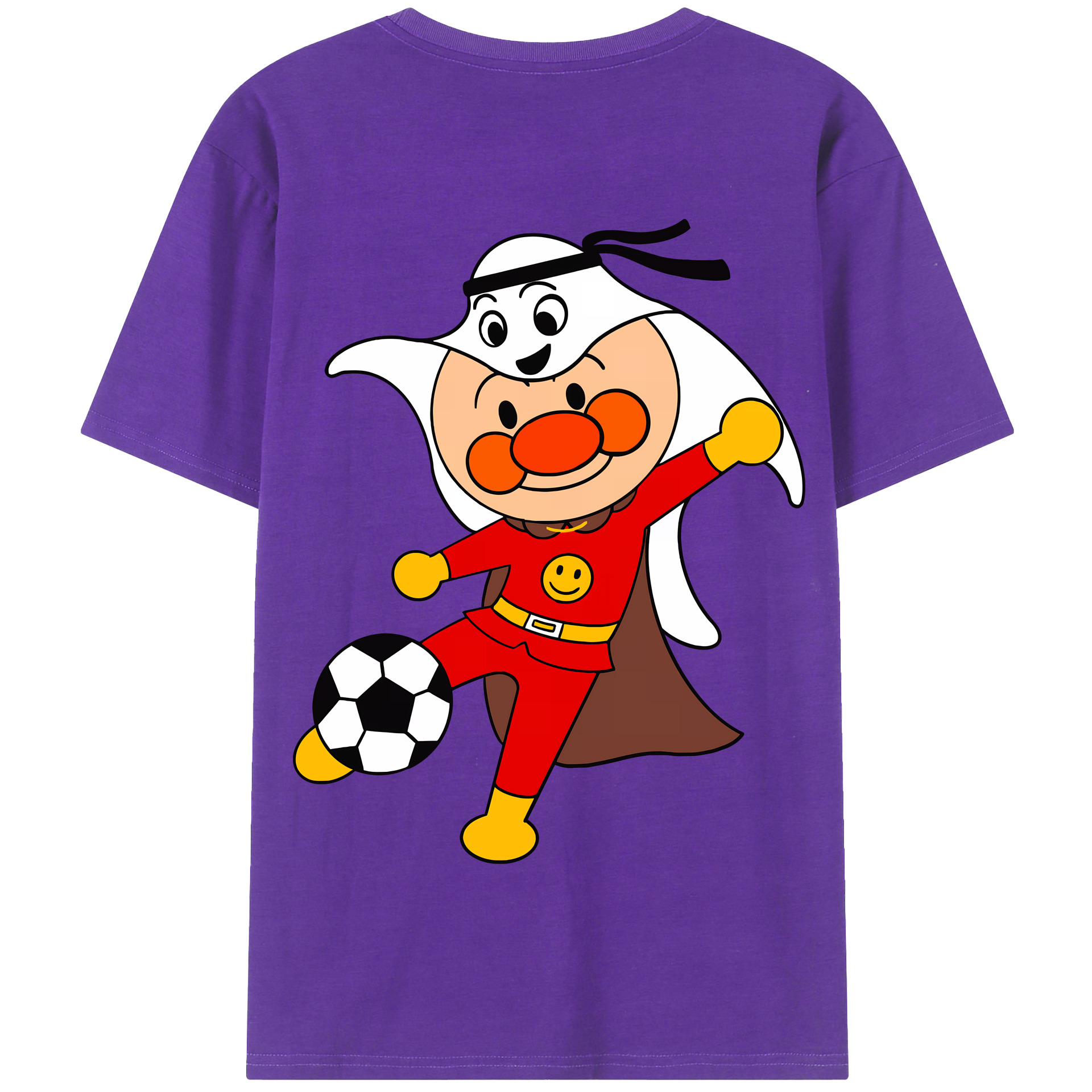 （画像用） アンパンマン Anpanman 綿100％半袖Tシャツ（背面プリント）
