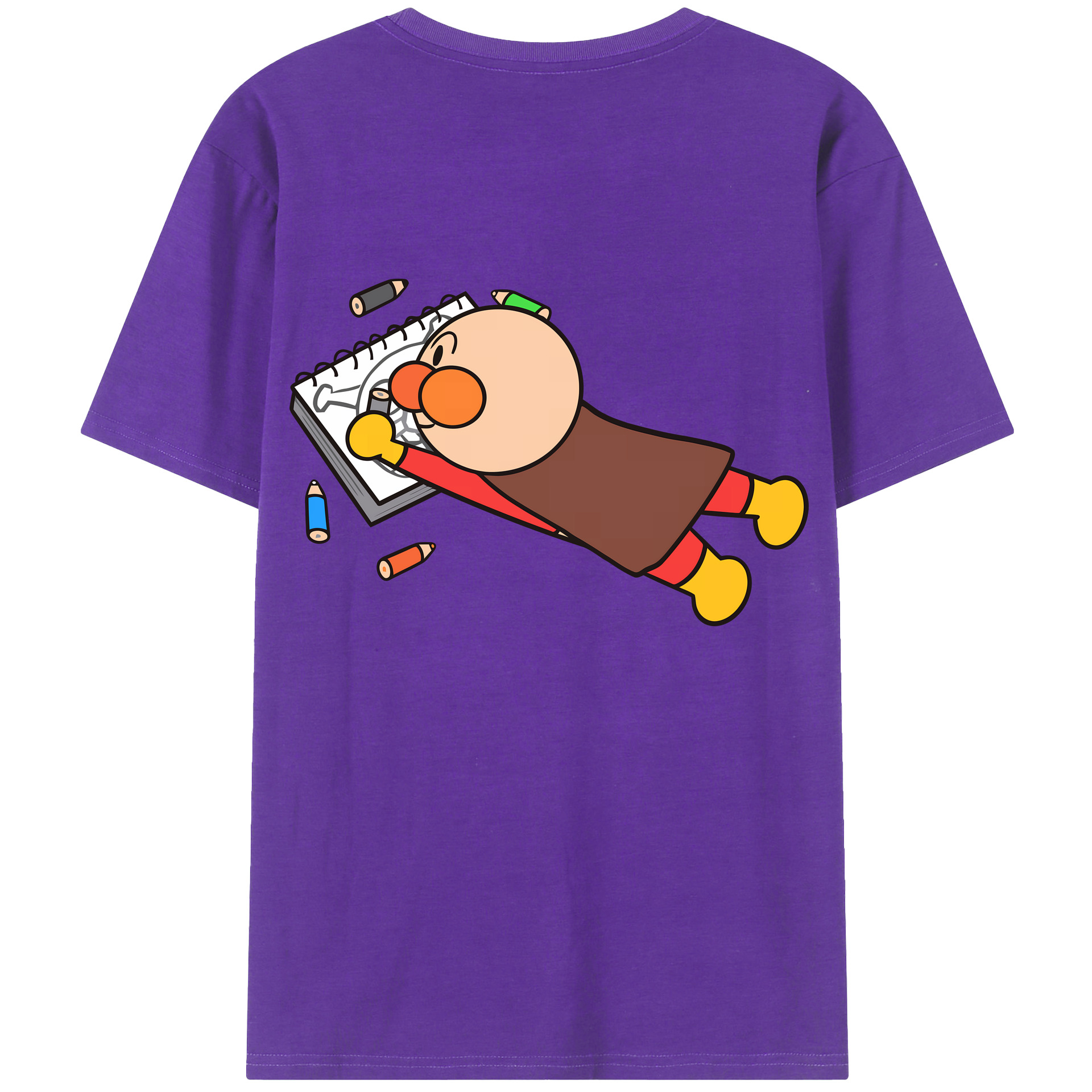 （画像用） アンパンマン Anpanman 綿100％半袖Tシャツ（背面プリント）