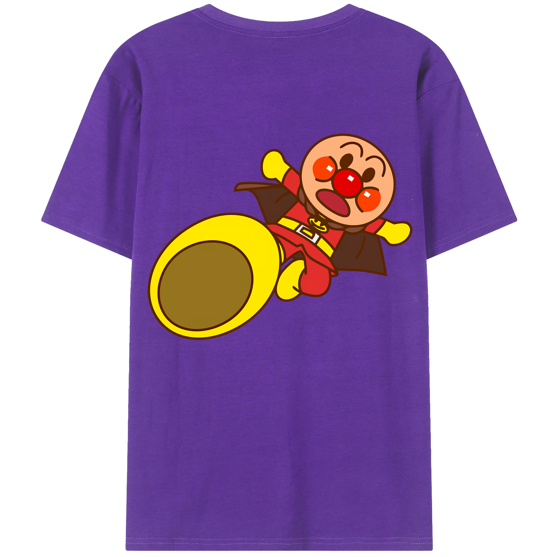 （画像用） アンパンマン Anpanman 綿100％半袖Tシャツ（背面プリント）
