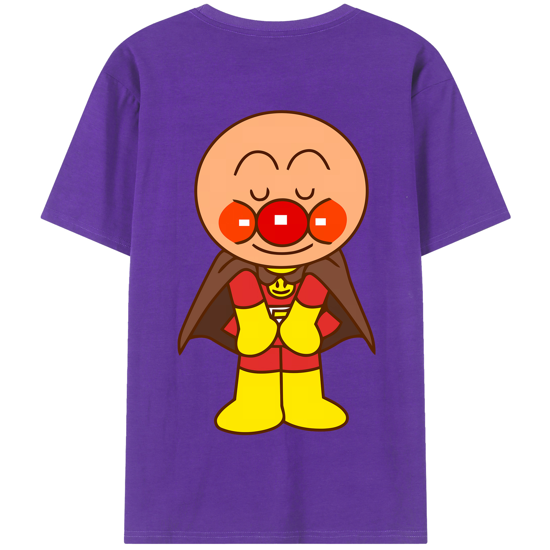 （画像用） アンパンマン Anpanman 綿100％半袖Tシャツ（背面プリント）