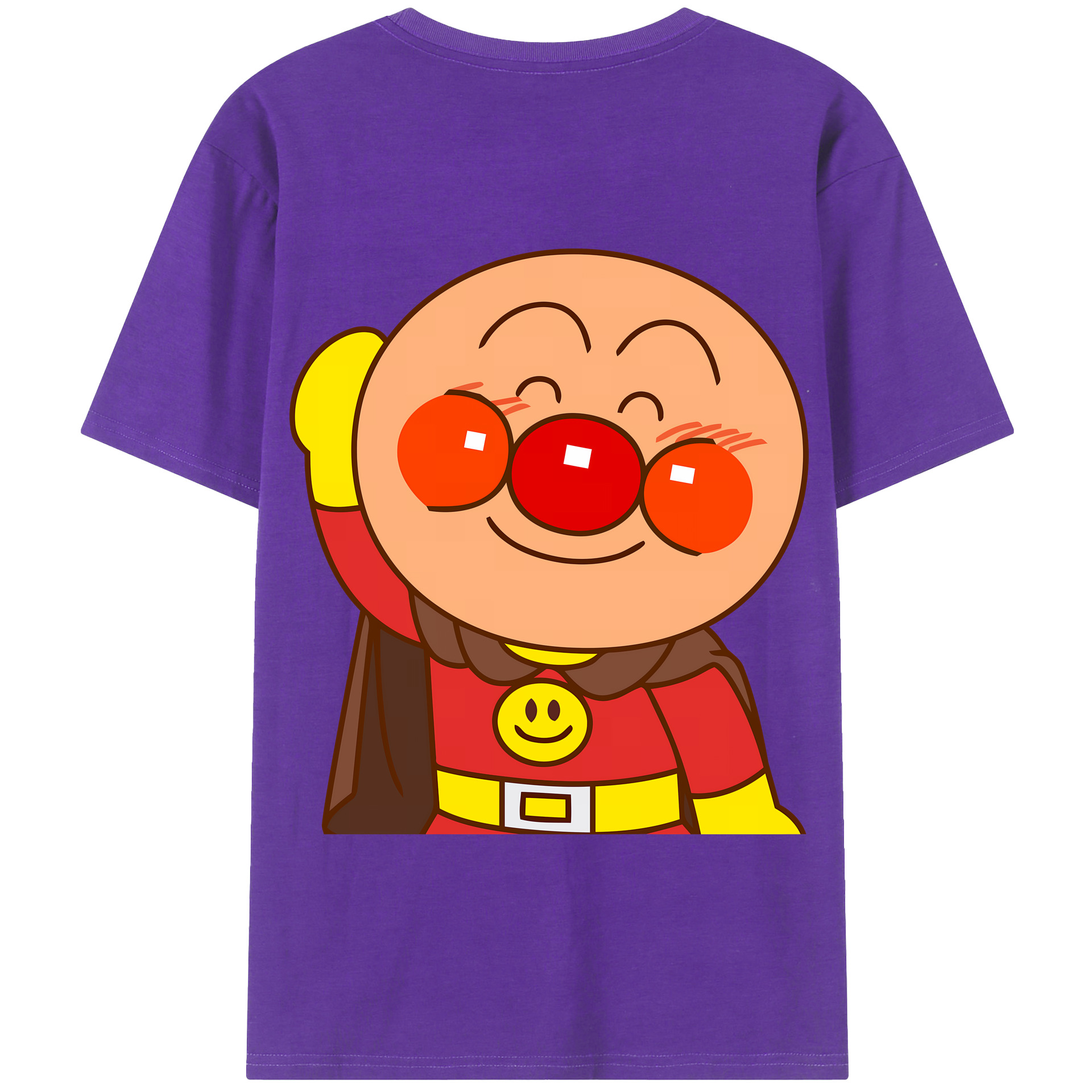 （画像用） アンパンマン Anpanman 綿100％半袖Tシャツ（背面プリント）