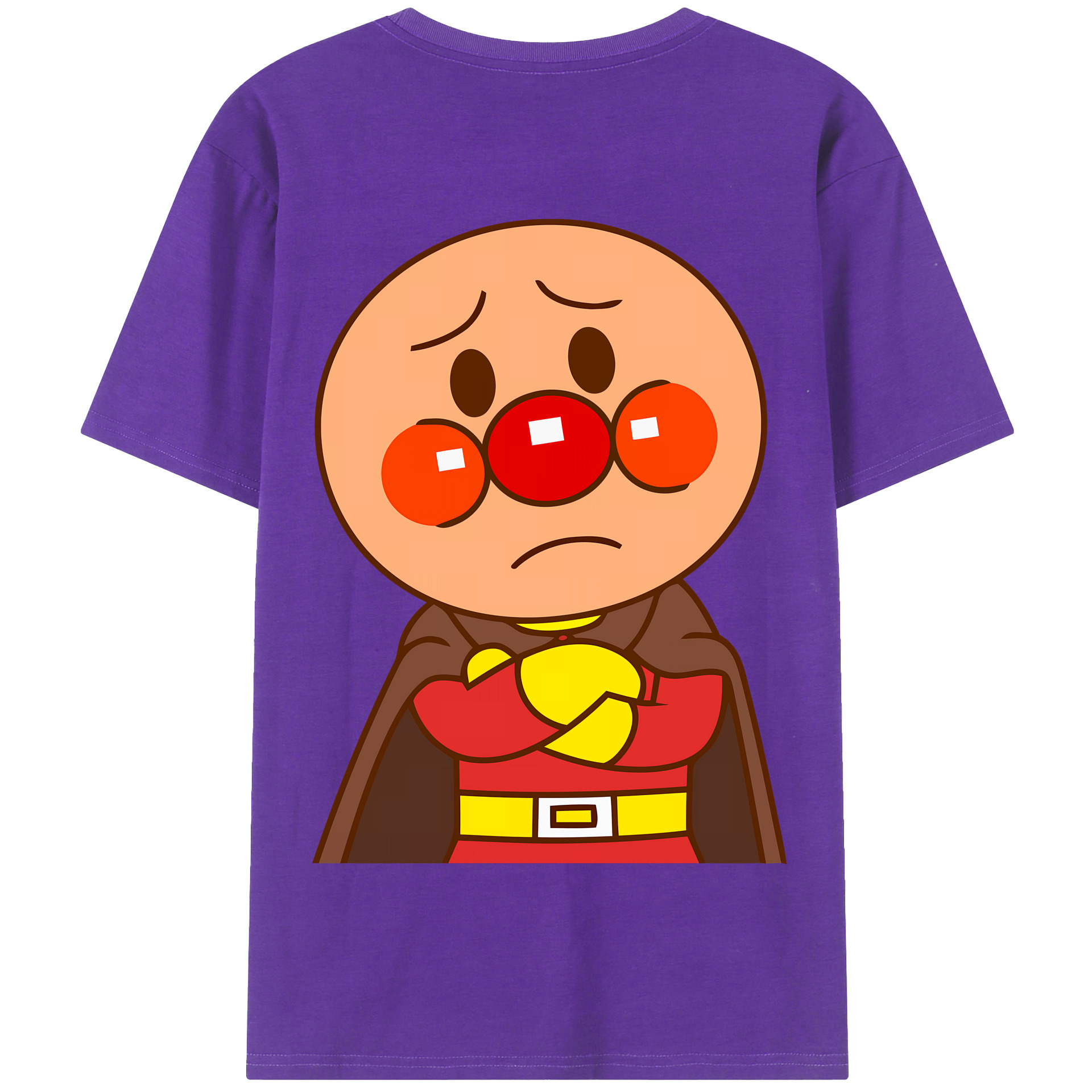（画像用） アンパンマン Anpanman 綿100％半袖Tシャツ（背面プリント）