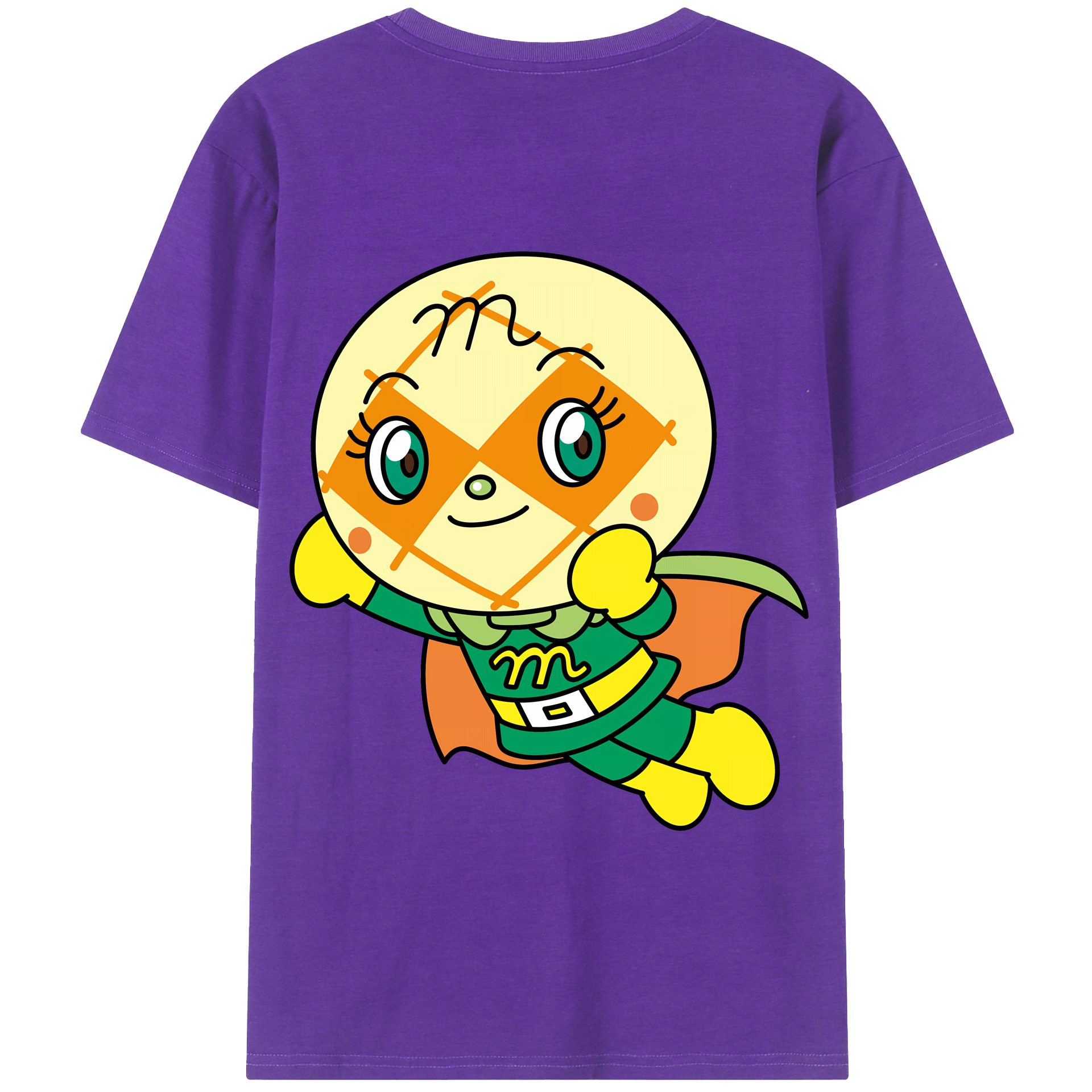 （画像用） アンパンマン Anpanman 綿100％半袖Tシャツ（背面プリント）
