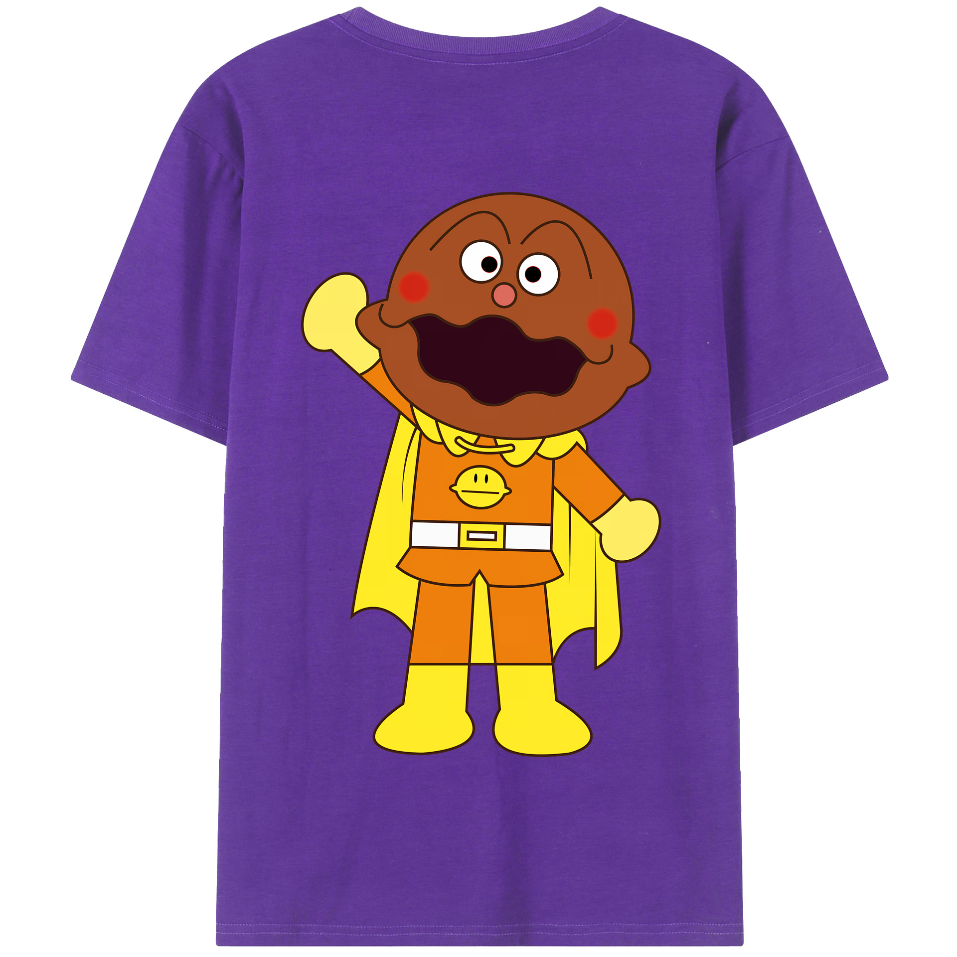 （画像用） アンパンマン Anpanman 綿100％半袖Tシャツ（背面プリント）