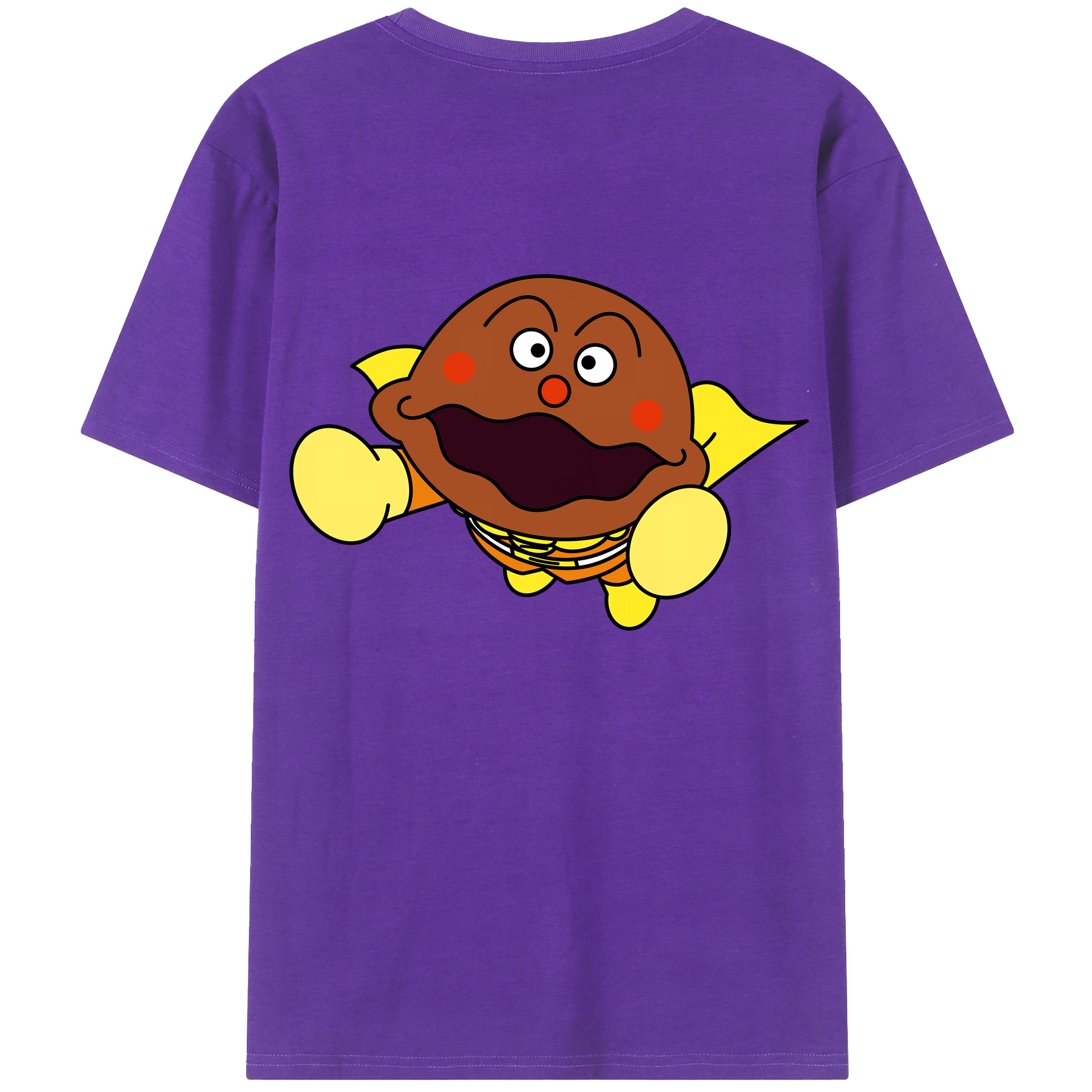 （画像用） アンパンマン Anpanman 綿100％半袖Tシャツ（背面プリント）