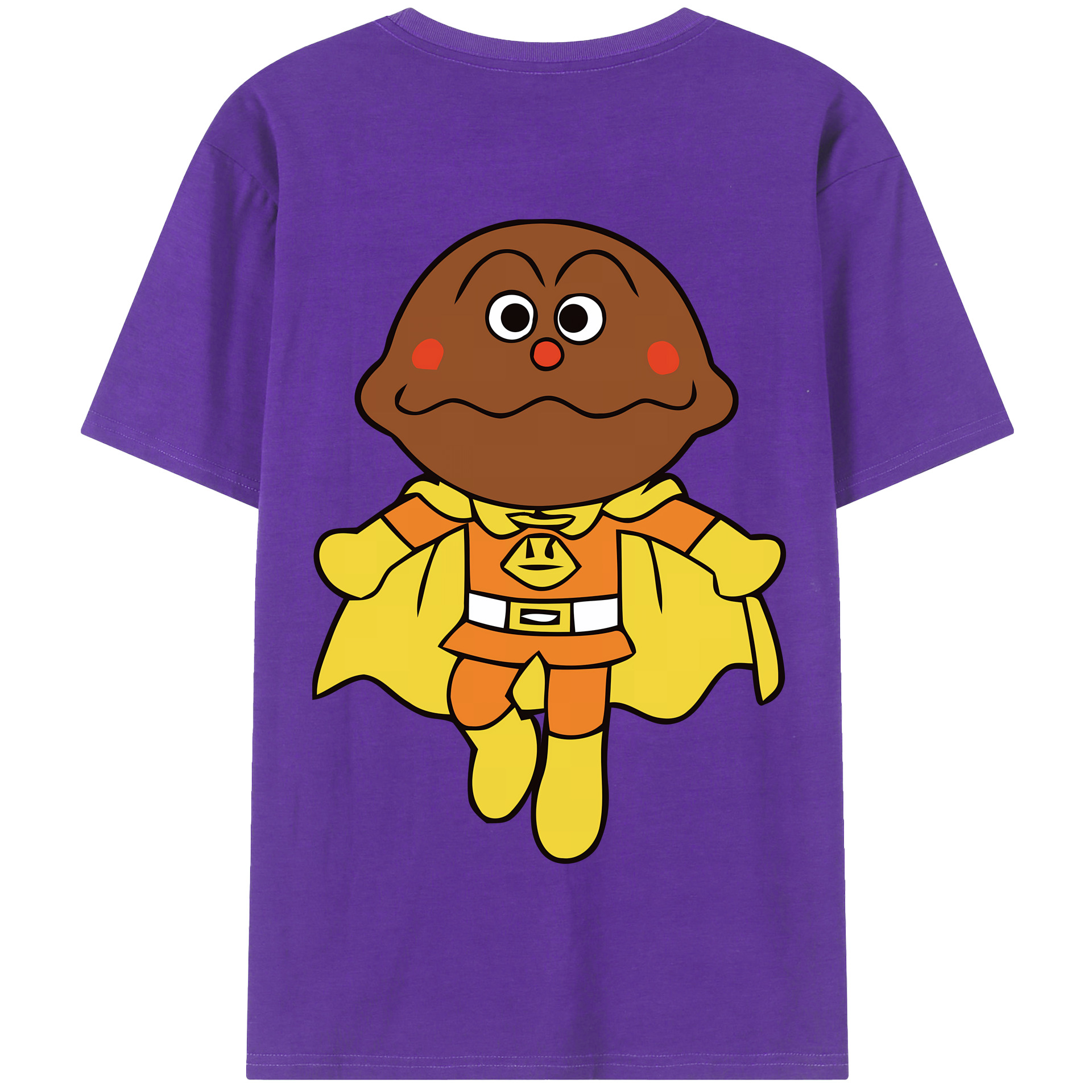 （画像用） アンパンマン Anpanman 綿100％半袖Tシャツ（背面プリント）