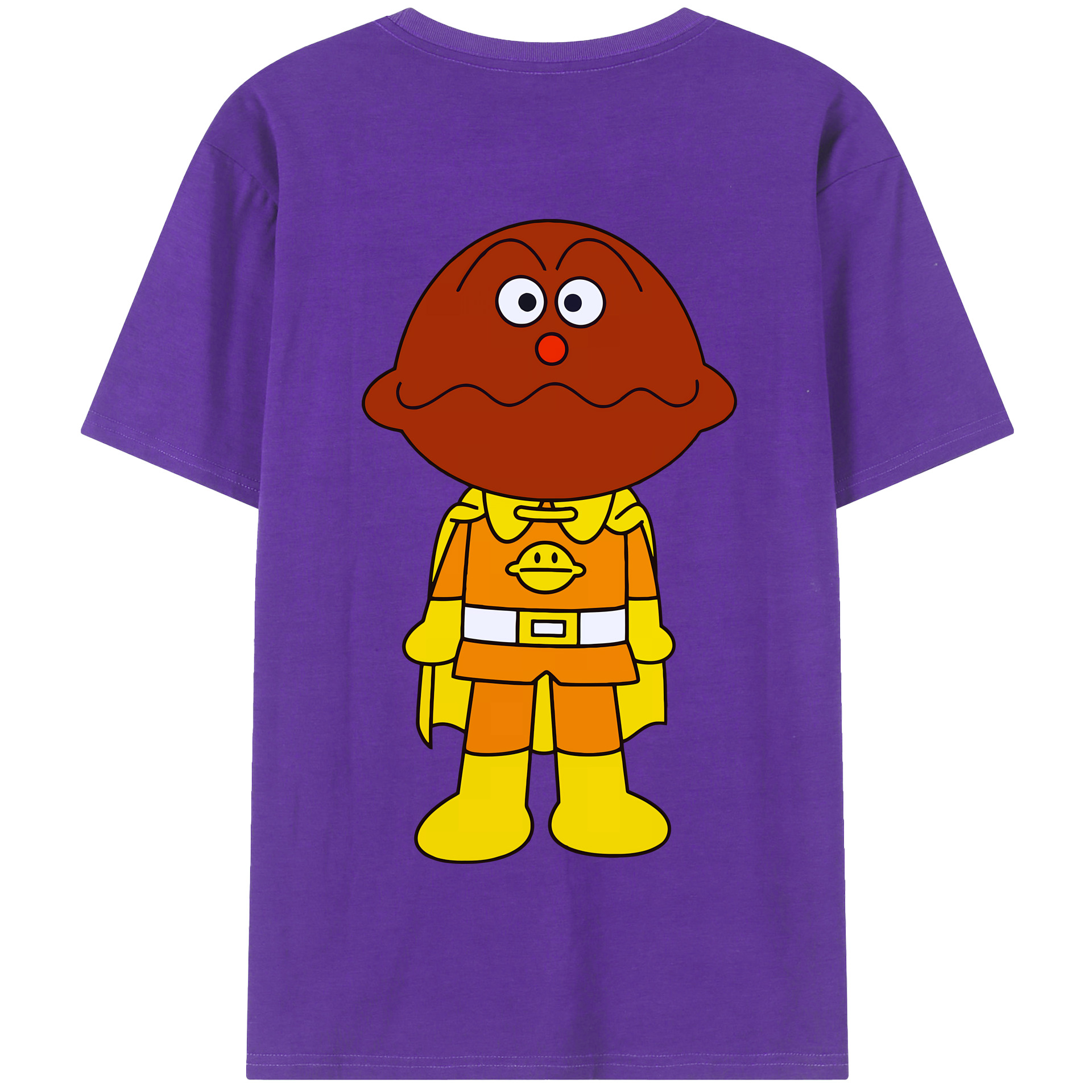 （画像用） アンパンマン Anpanman 綿100％半袖Tシャツ（背面プリント）