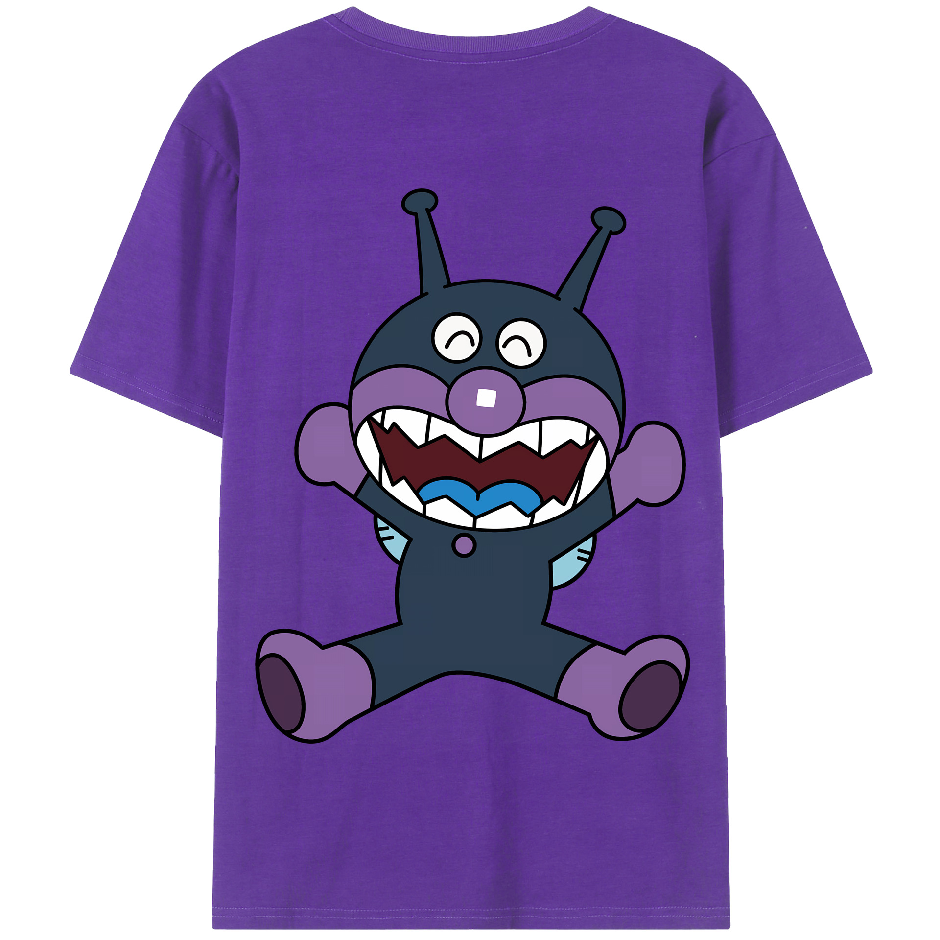 （画像用） アンパンマン Anpanman 綿100％半袖Tシャツ（背面プリント）