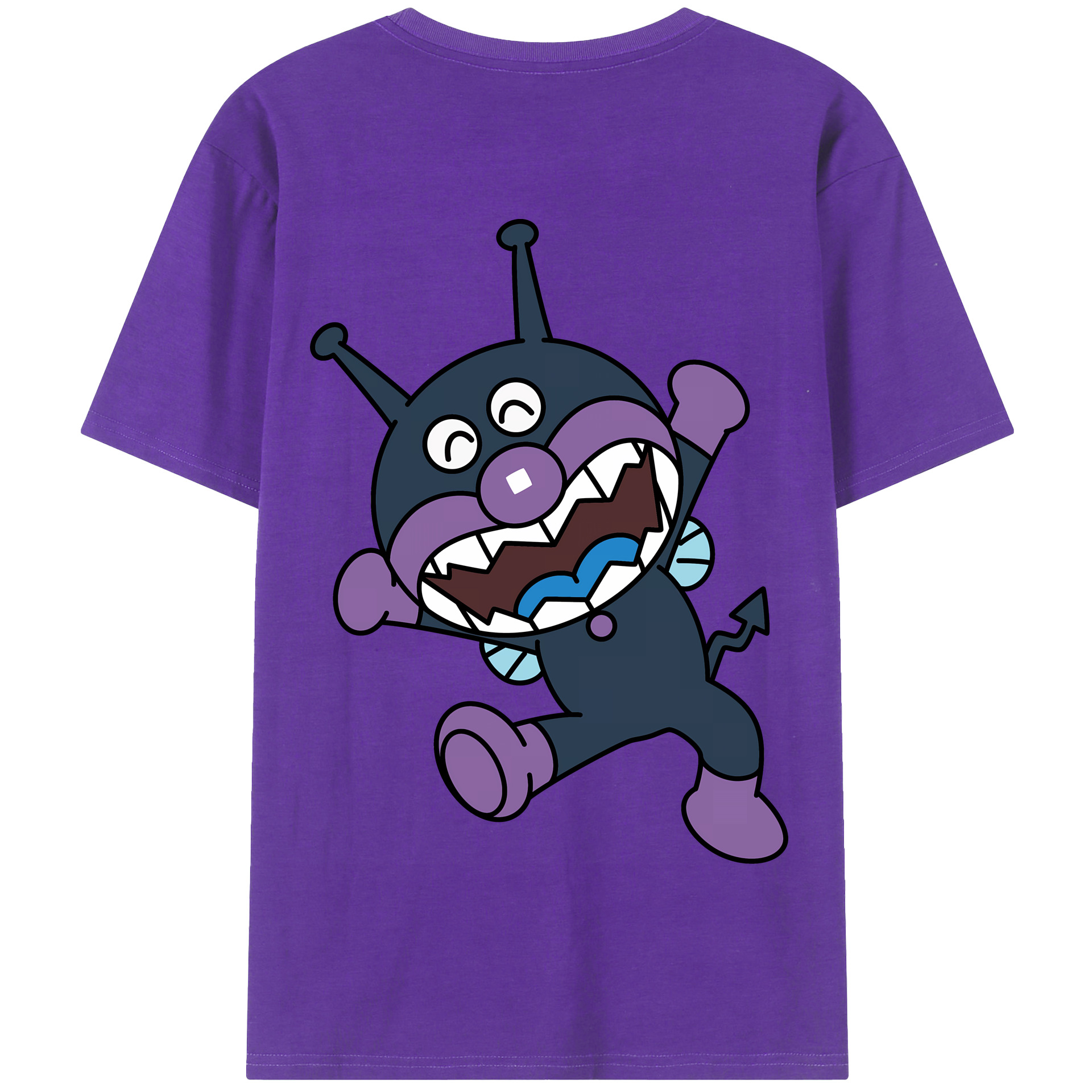（画像用） アンパンマン Anpanman 綿100％半袖Tシャツ（背面プリント）